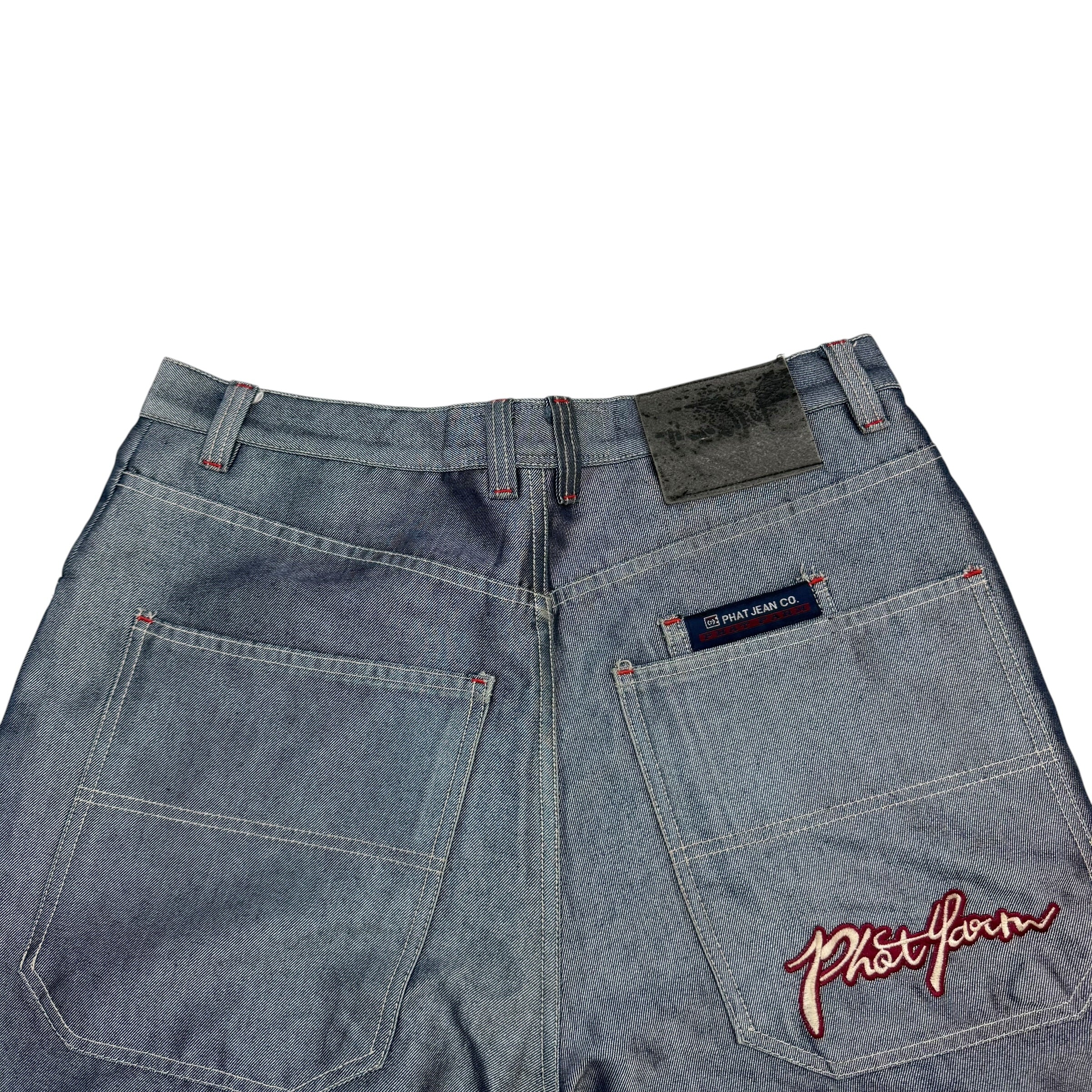 Vintage Phat Farm Glossy Jeans Blue