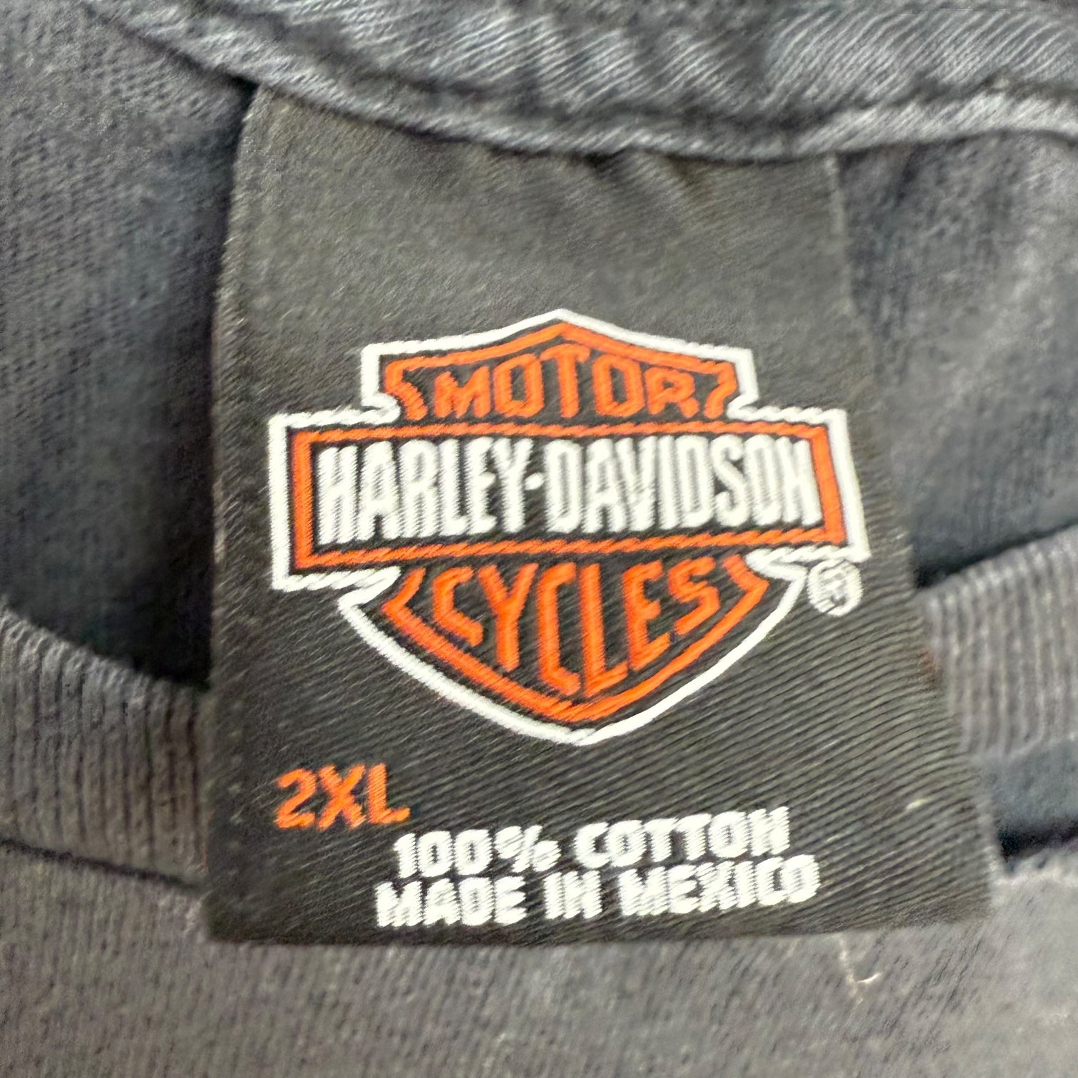 Vintage Harley Davidson Of Las Vegas Tee Faded Black