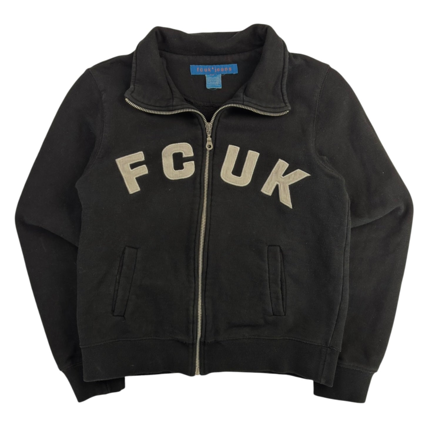 (W) FCUK Zip Up Hoodie Black