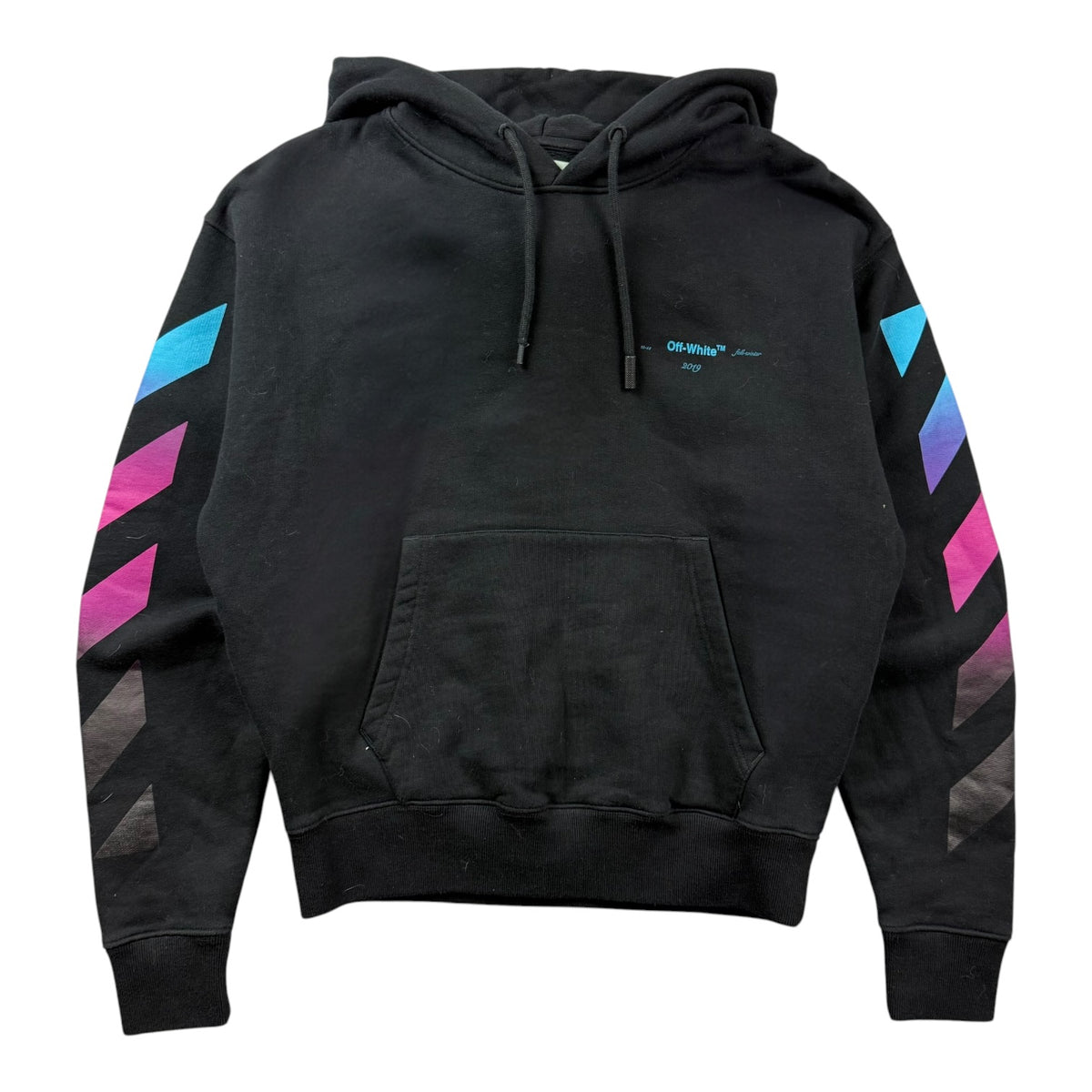 Off-White Diag Gradient Hoodie Black