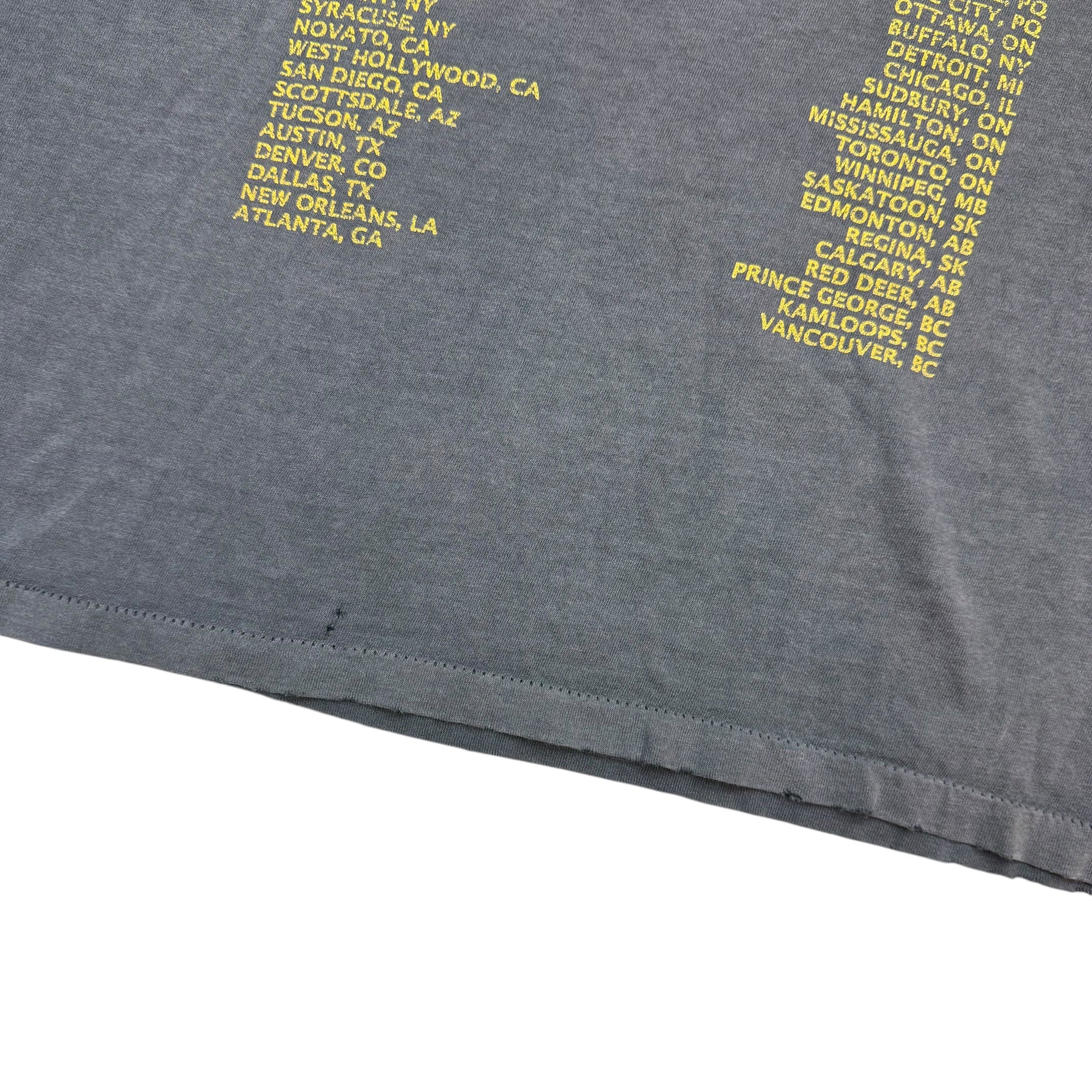 1998 Tragically Hip Phantom Power Tour Tee Faded Black