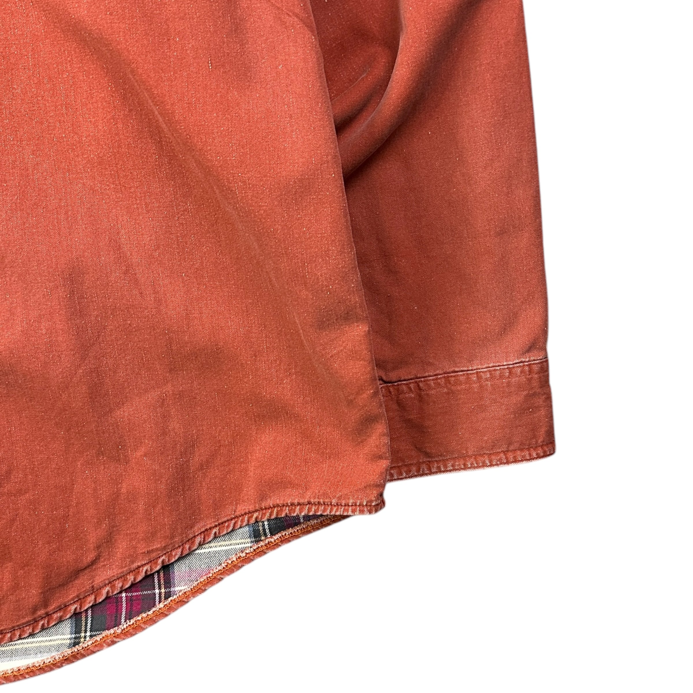 Vintage L.L.Bean Plaid Lined Button Up Red