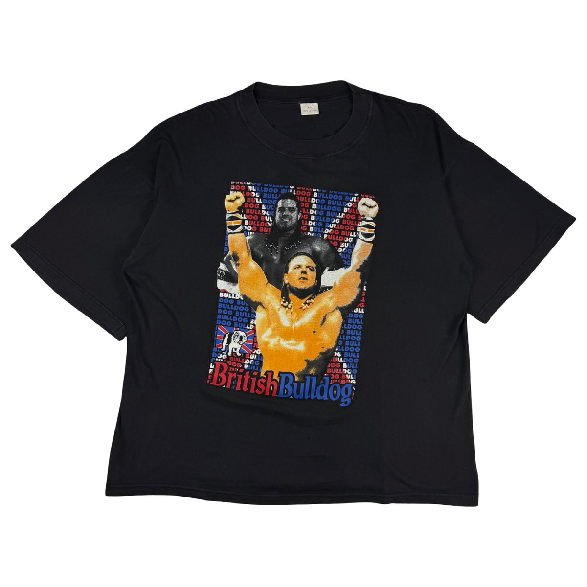 Vintage WWF British Bulldog T-Shirt Black