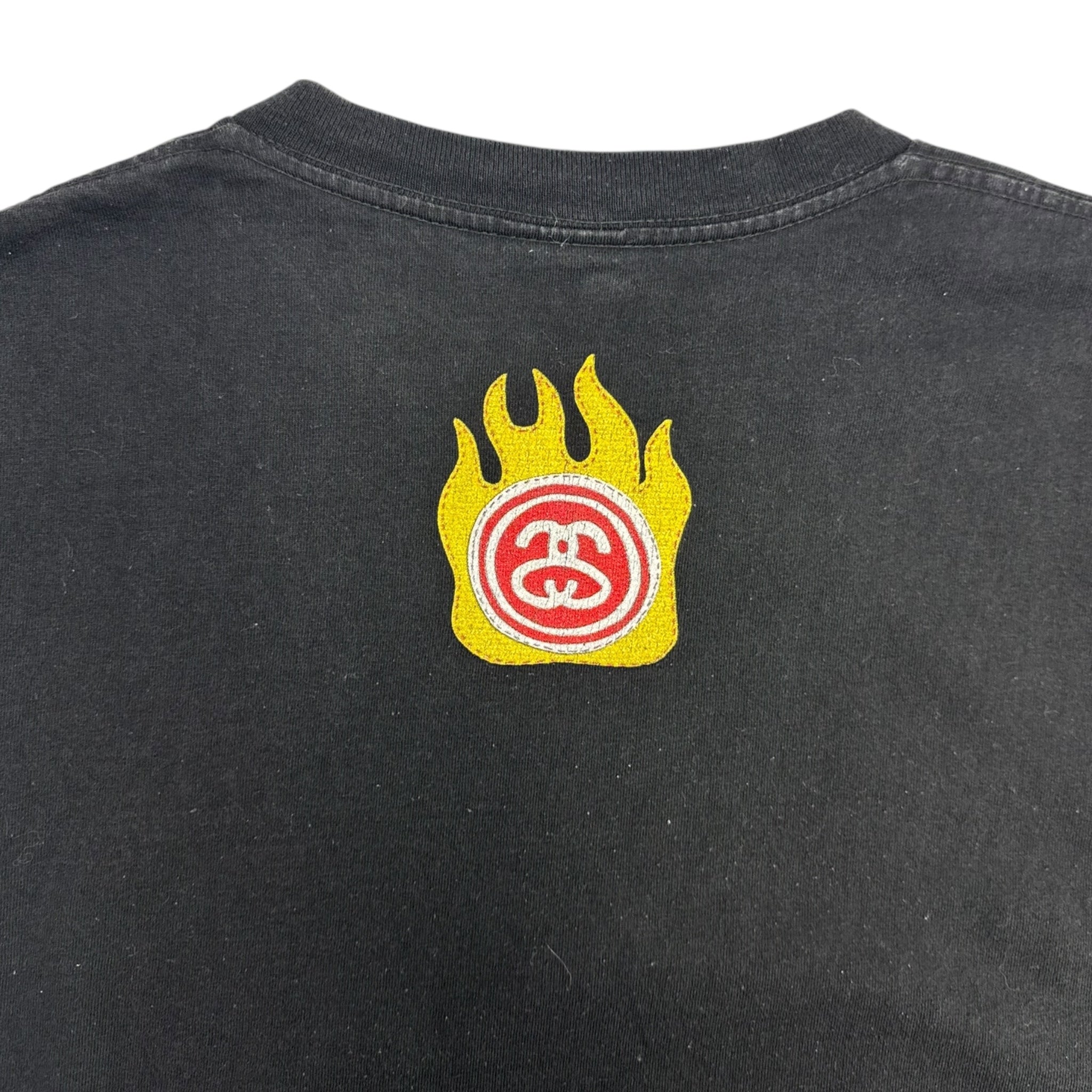 Y2K Stussy Posse Skull Tee Black