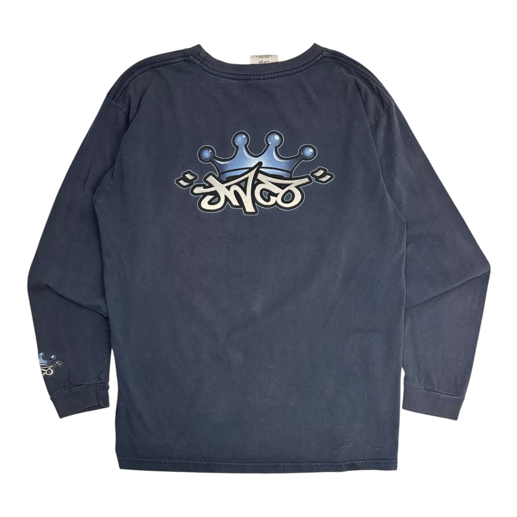 Vintage Y2K JNCO Jeans Twin Dragon Yin Yang Longsleeve T-Shirt