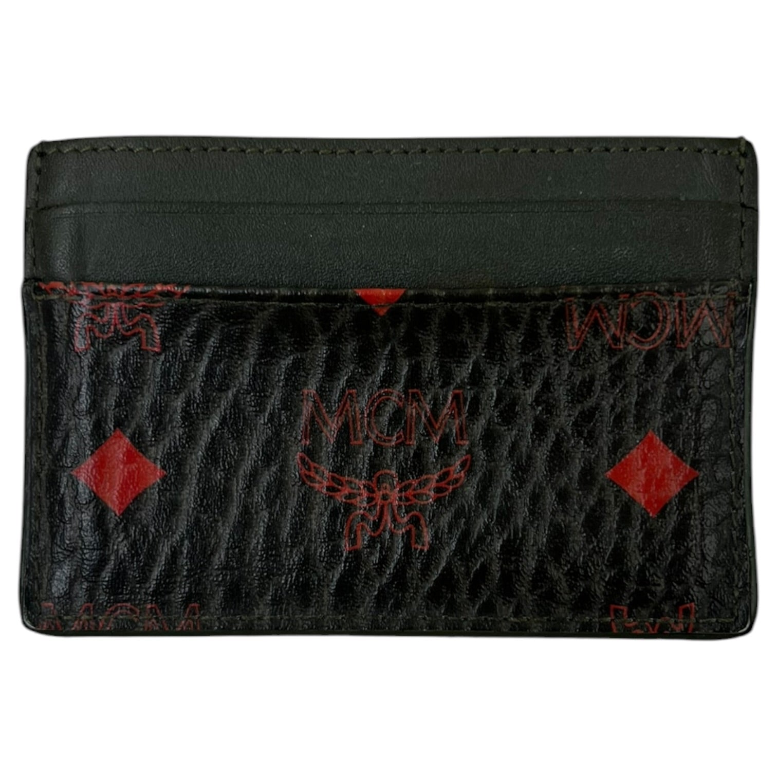 MCM Spectrum Diamond Visetos Card Case Black