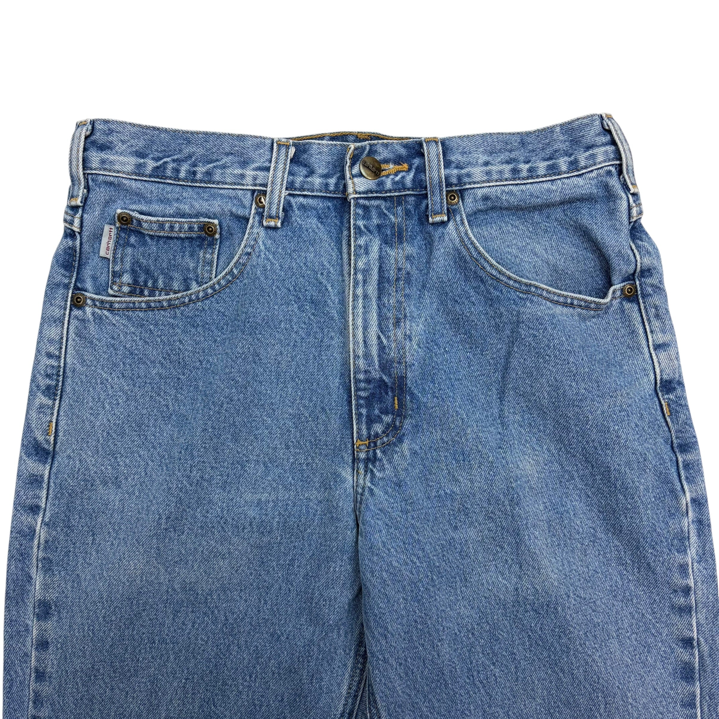 Vintage Carhartt Straight Fit Denim Pants Blue