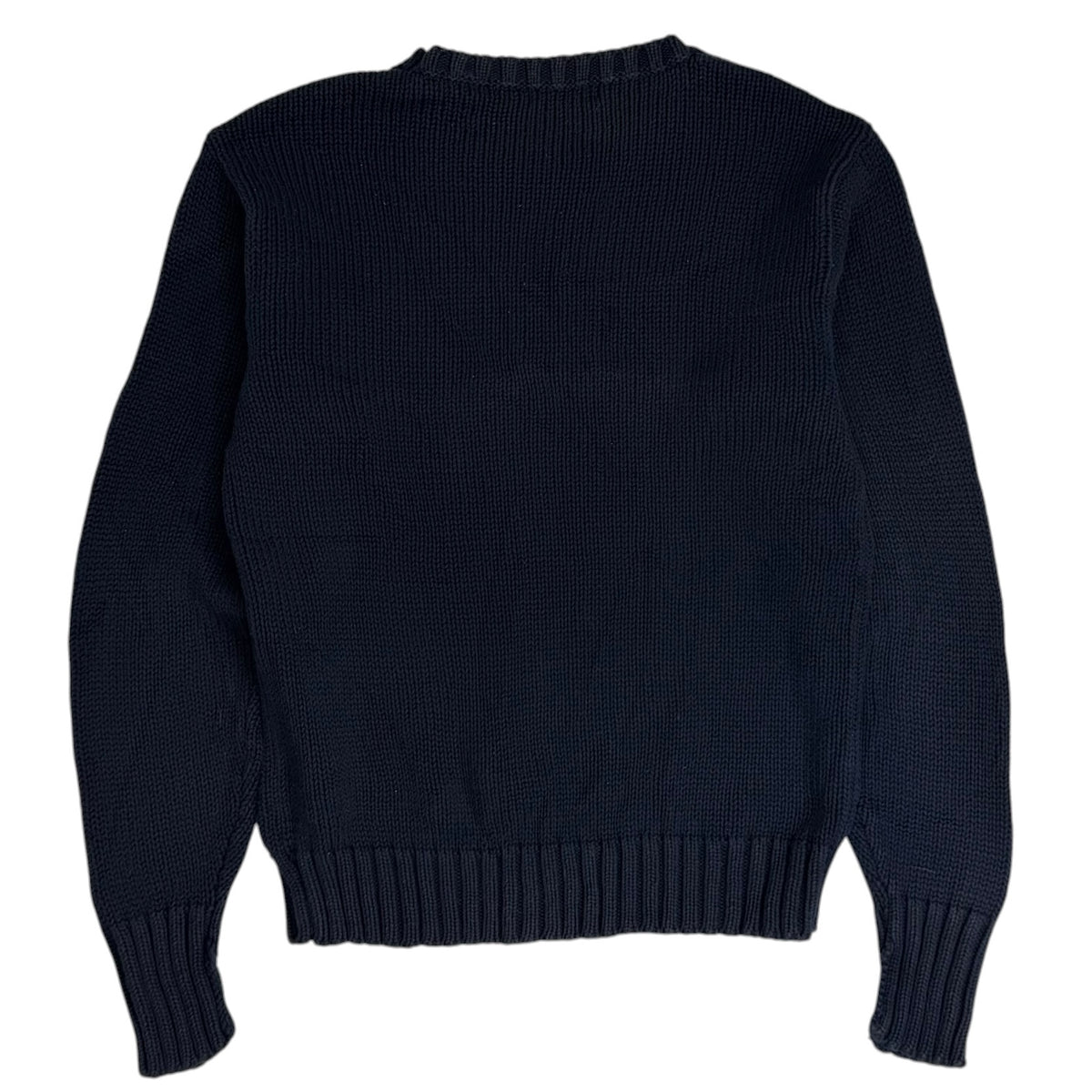 Vintage Polo Ralph Lauren Flag Knit Sweater Navy