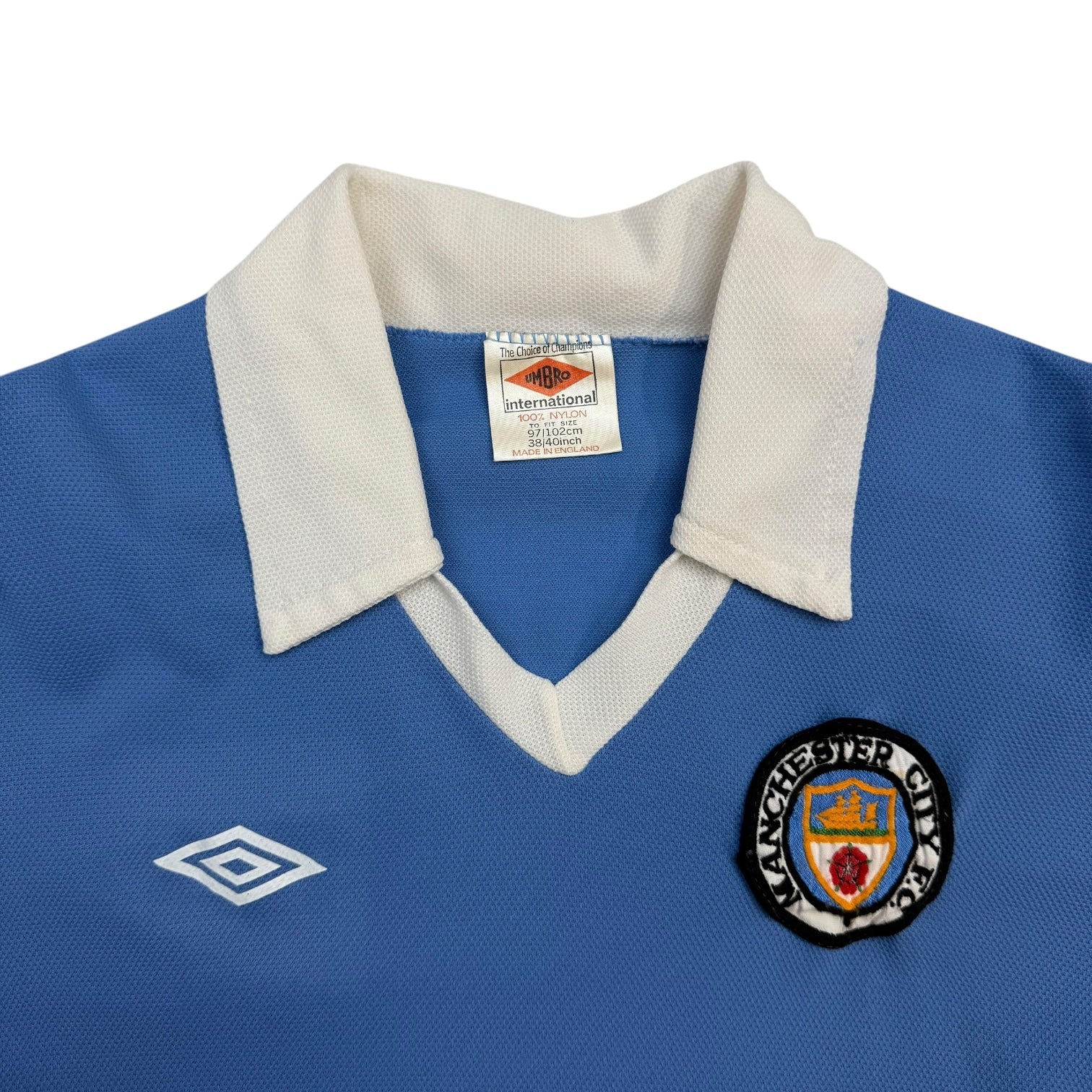 1977 Umbro Manchester City Home Jersey Blue