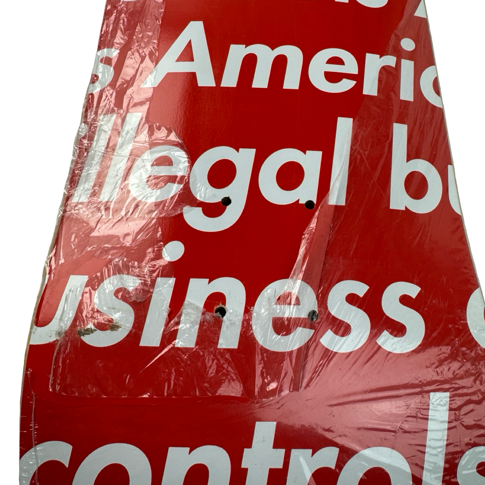 Supreme Illegal Business Skate Deck Red
