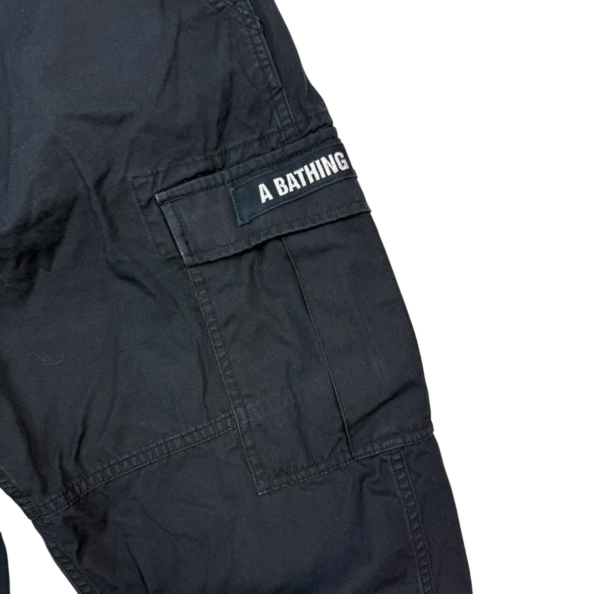 A Bathing Ape Bape Cargo Joggers Black