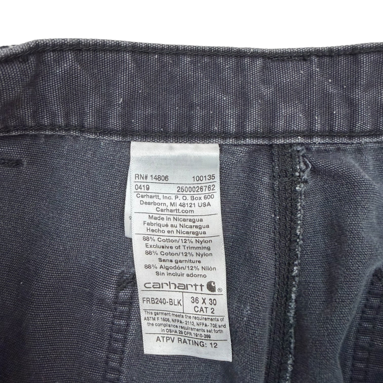 Vintage Carhartt Cargo Pants Black