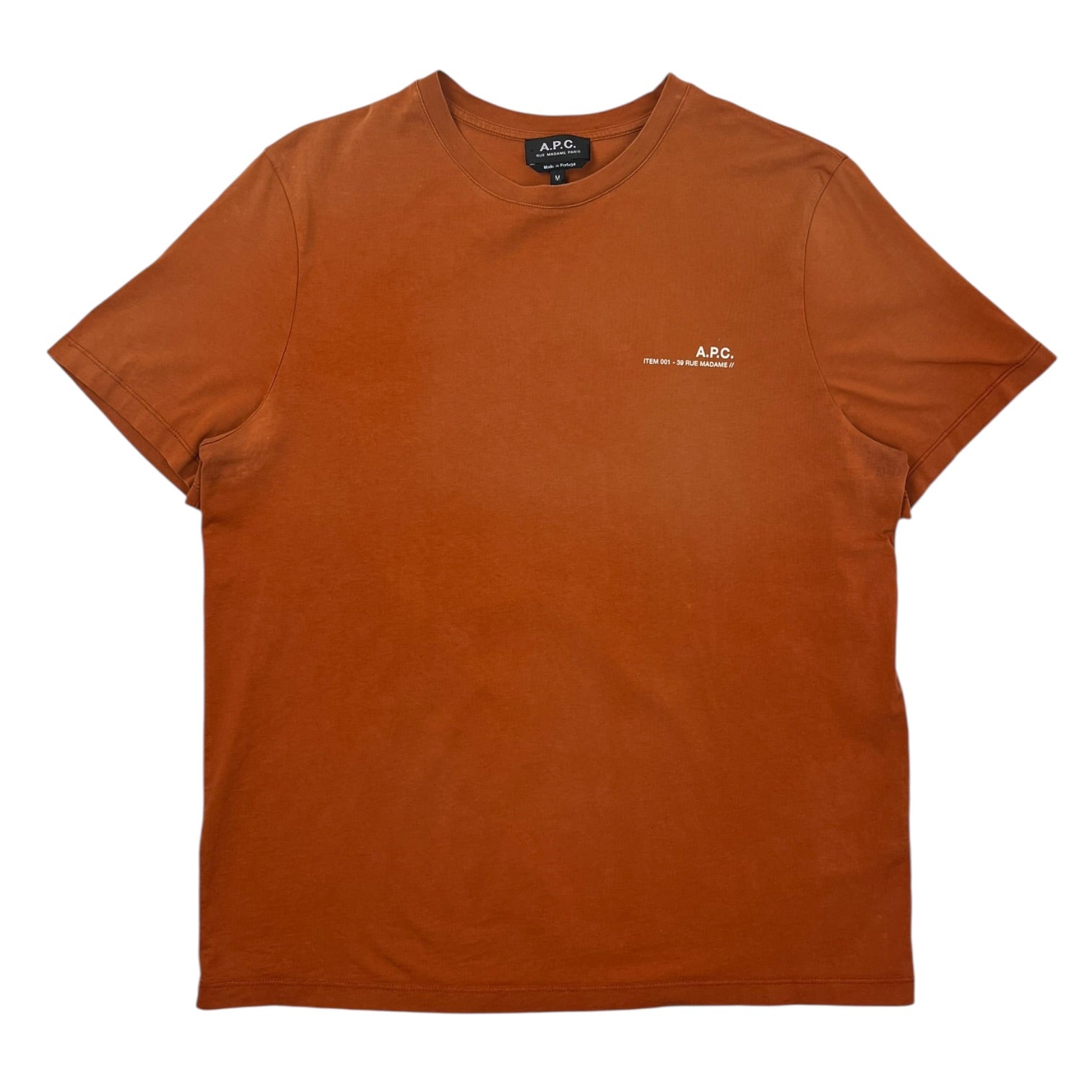 A.P.C. Item Logo T-Shirt Terracotta