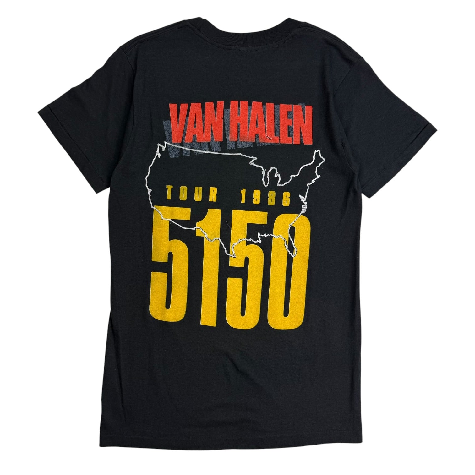 1986 Van Halen 5150 Tour Tee Black