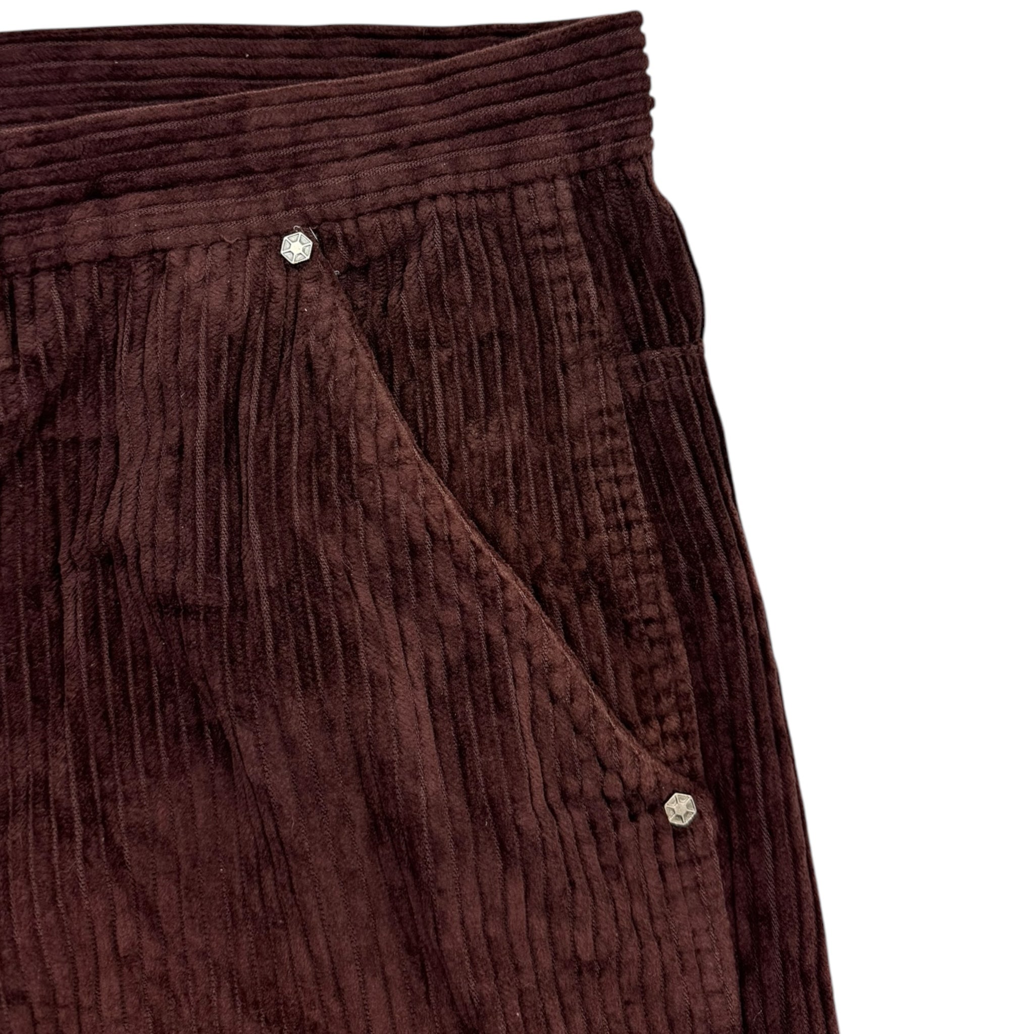 Y2K South Pole Cord Pants Burgundy