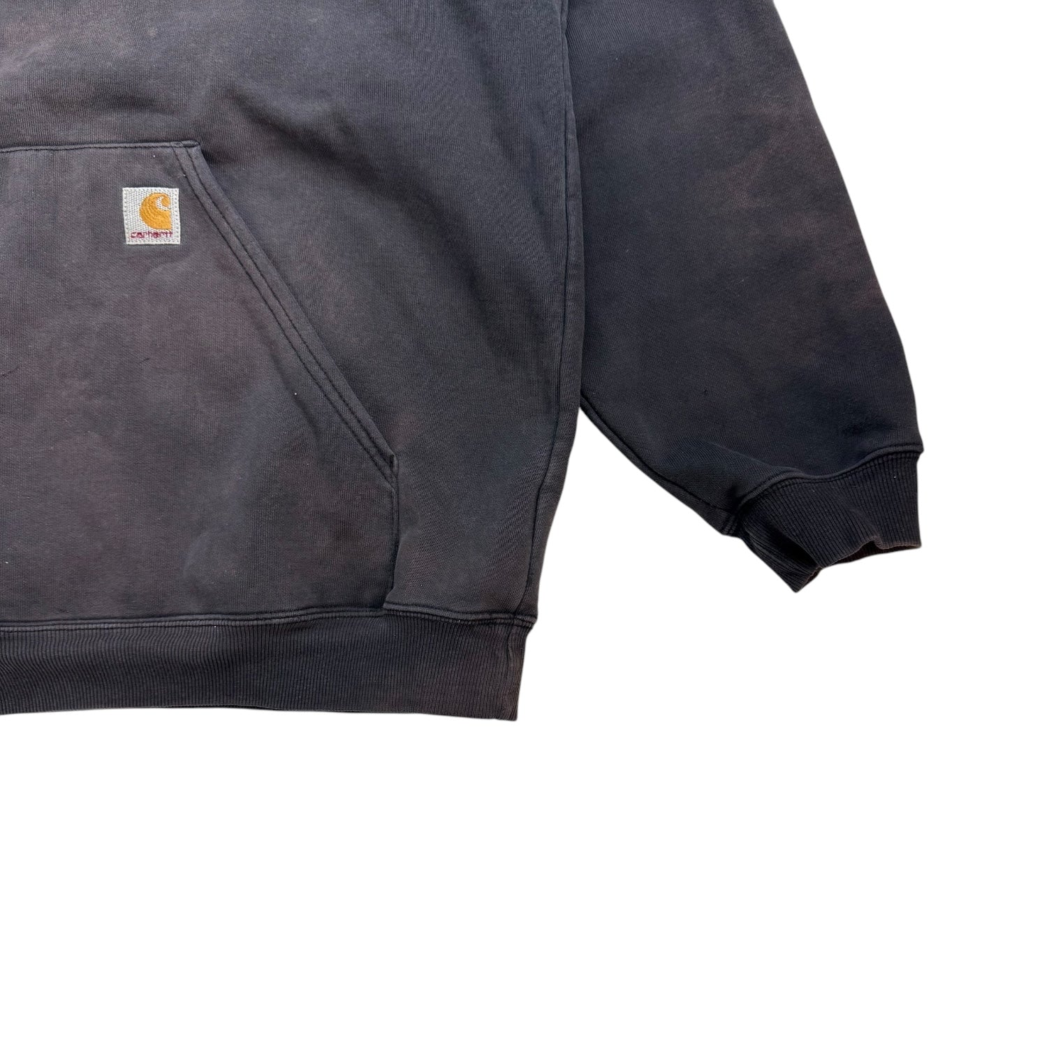 Vintage Sunfaded Carhartt Hoodie Black