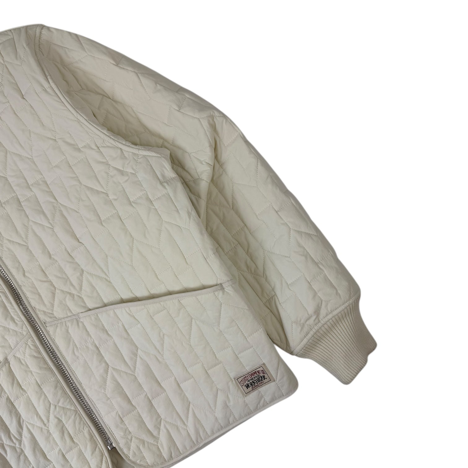 Stussy S Quilted Liner Jacket Cream
