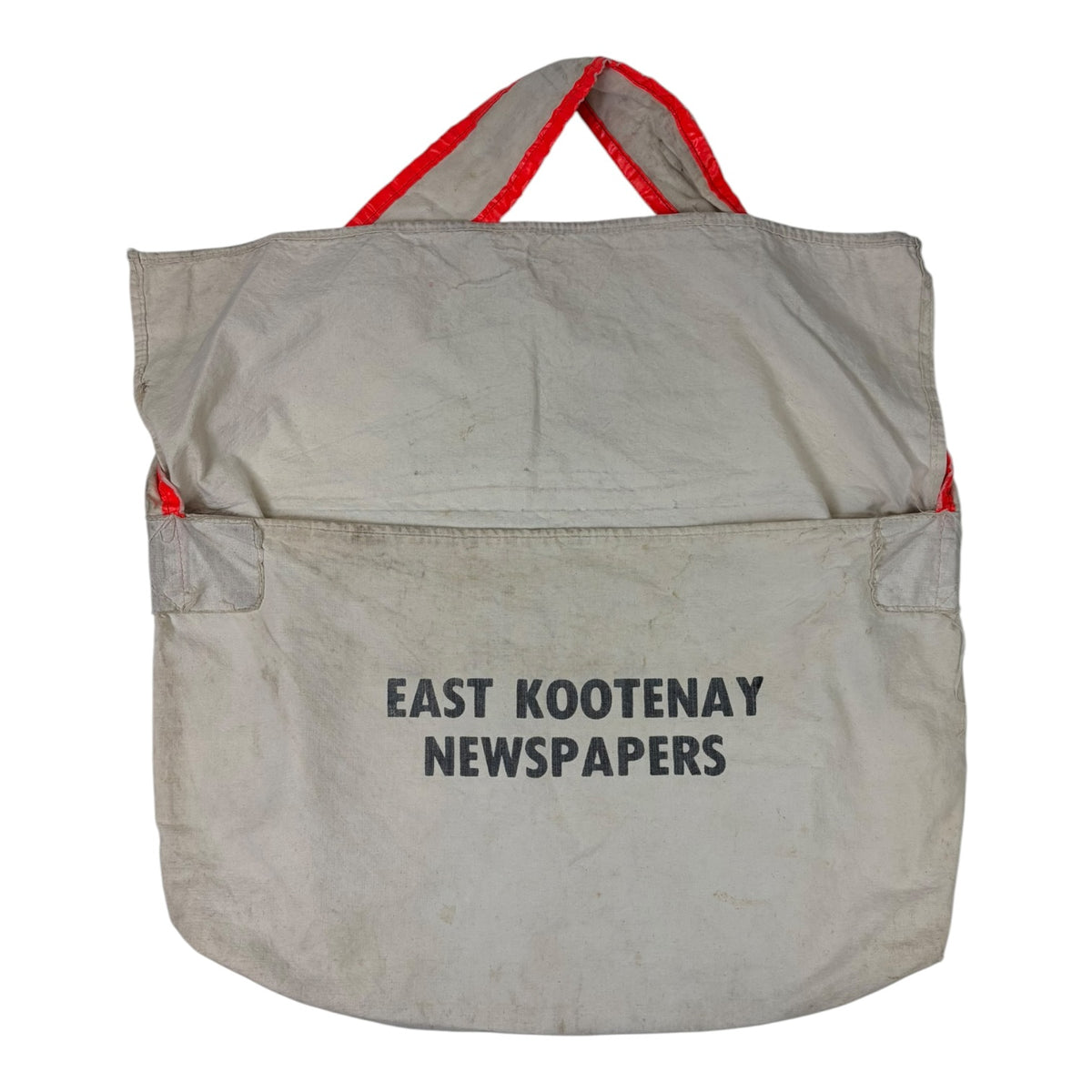 Vintage Newspaper Delivery Bag Cream