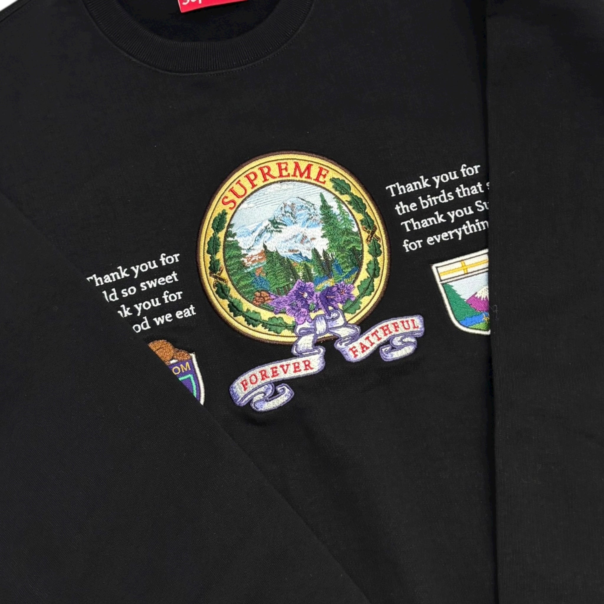 Supeme Mountain Crewneck Black