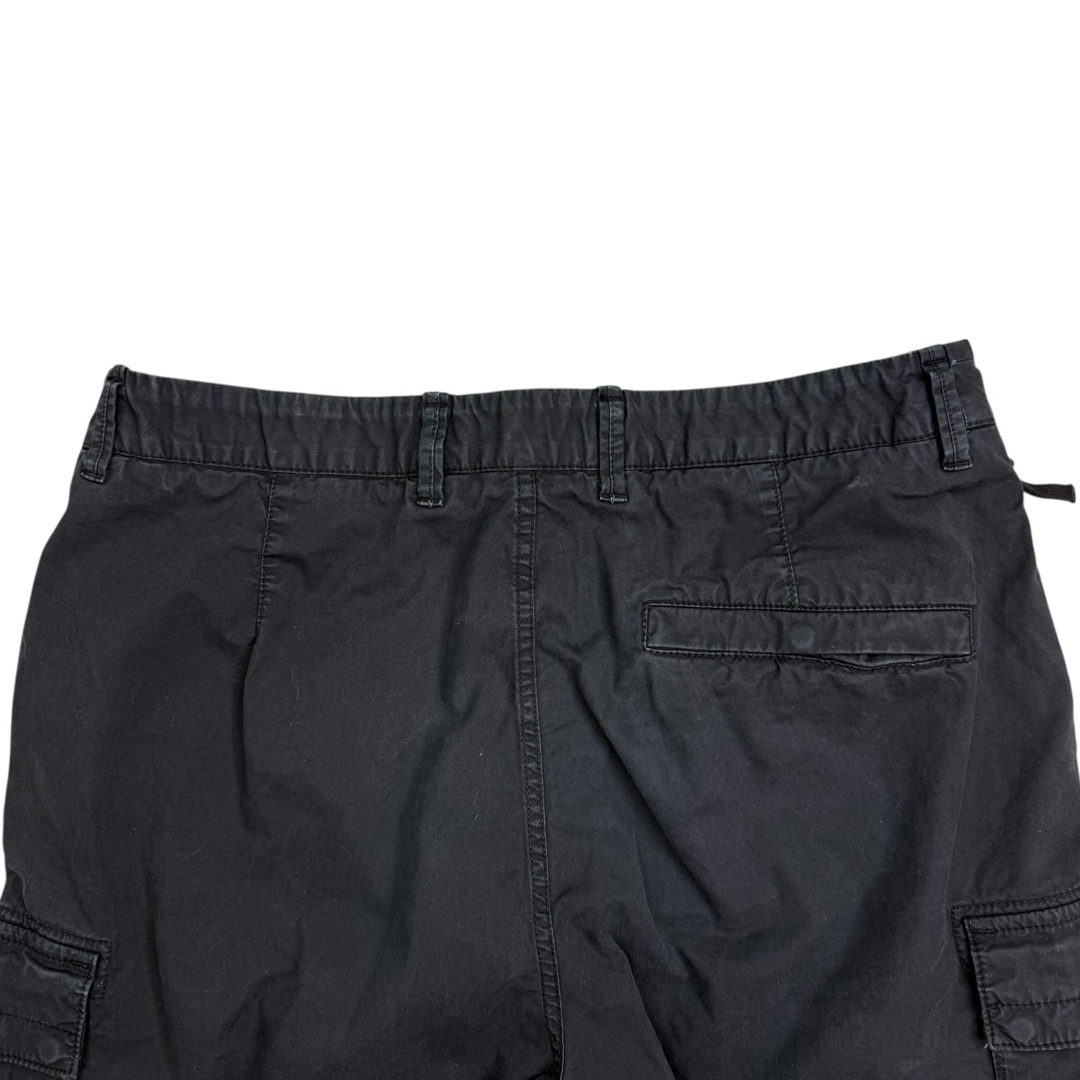 Stone Island Stretch Cotton Cargo Pants Black