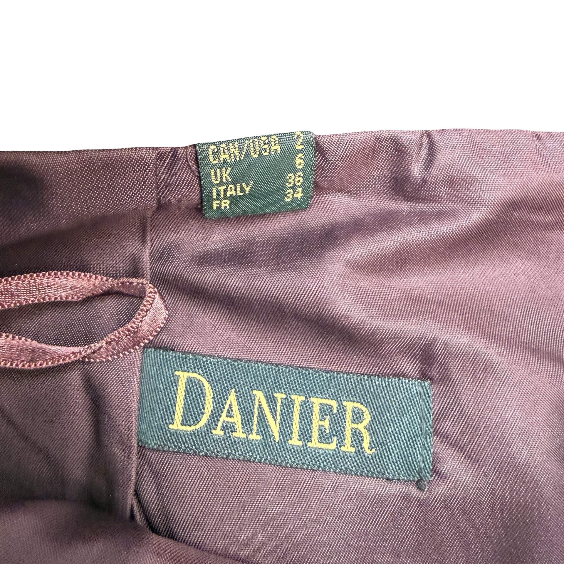 (W) Vintage Danier Leather Pants Maroon