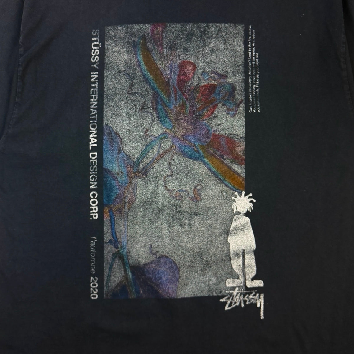 Stüssy Delusion Pigment Dyed T-Shirt Black