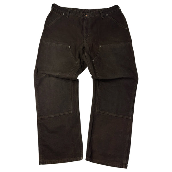 (W) Vintage Carhartt Double Knee Carpenter Pant Dark Brown