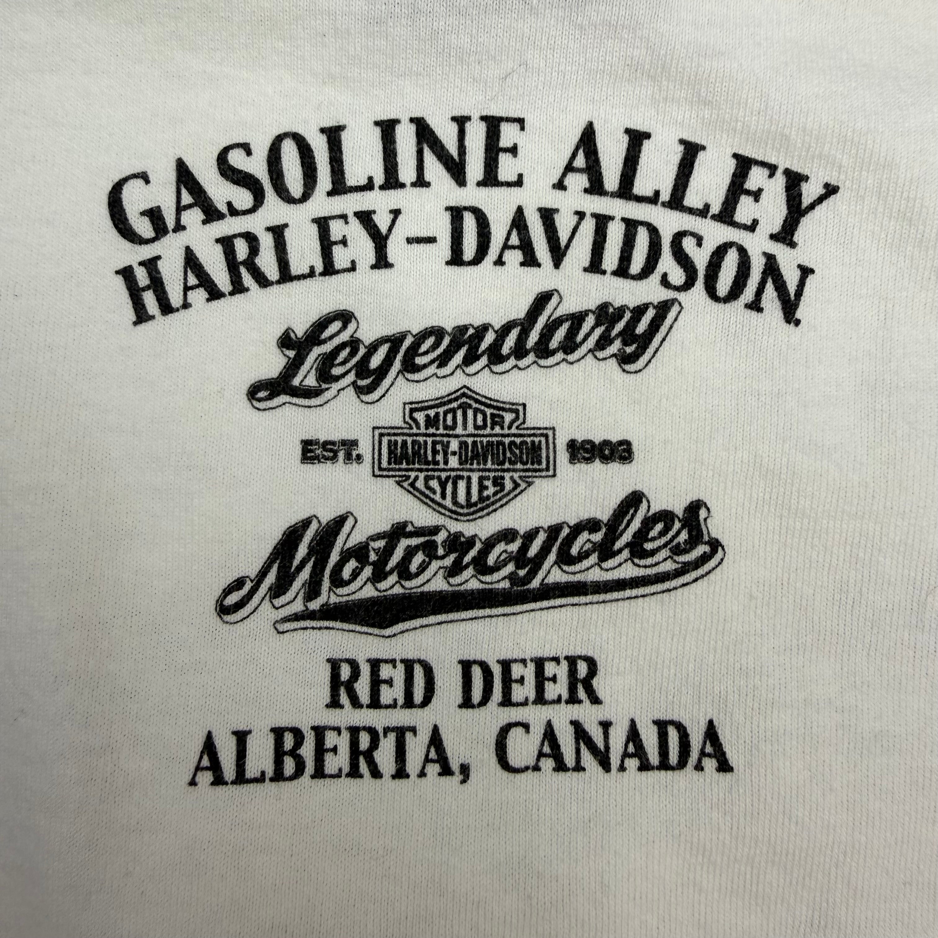 Vintage Harley Davidson Old English Longsleeve White
