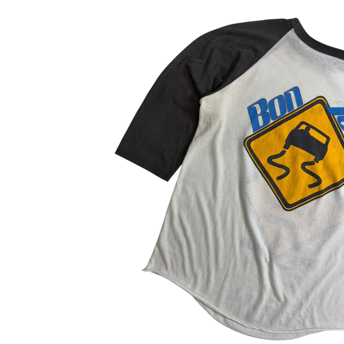 Vintage 1980s Bon Jovi "Slippery When Wet" Black/White