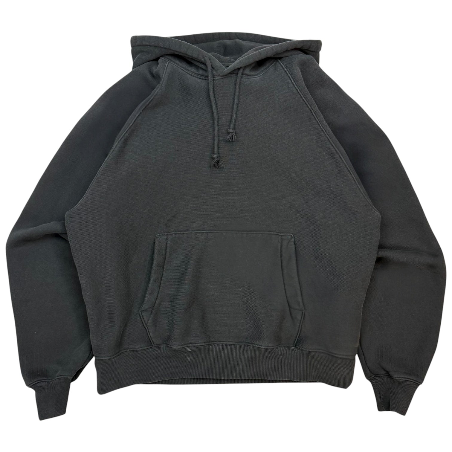 Stussy Raglan Fleece Workwear Hoodie Washed Black