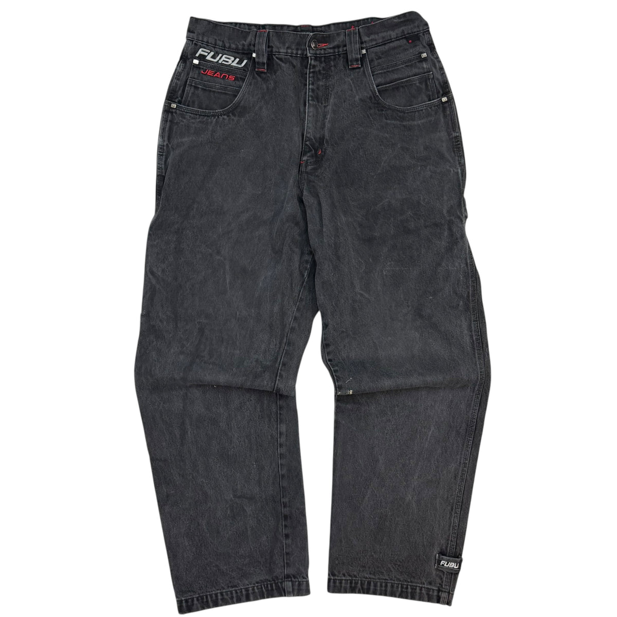 Vintage FUBU Denim Carpenter Pants Black