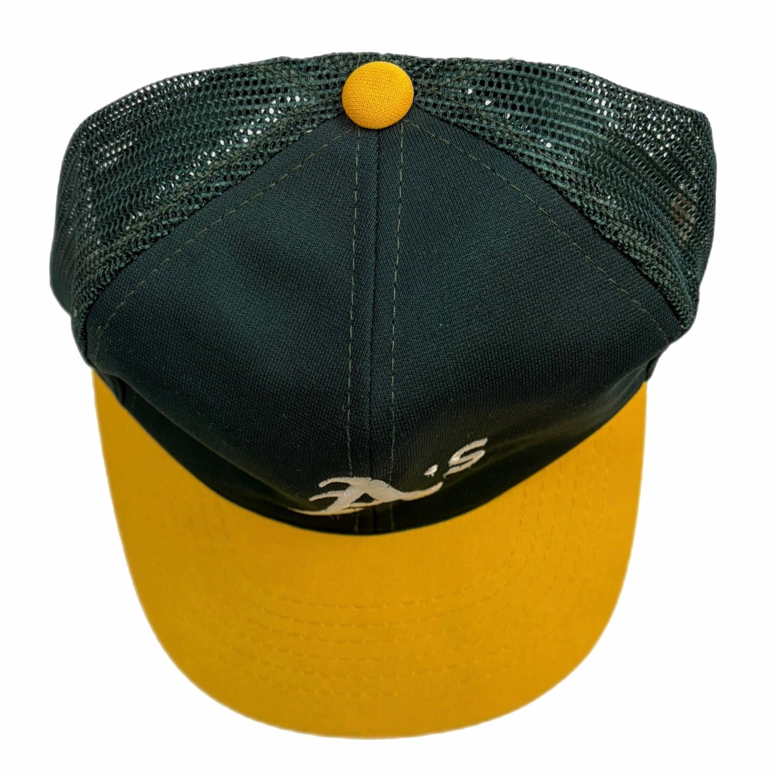 Vintage Oakland A’s Trucker Hat Green/Yellow