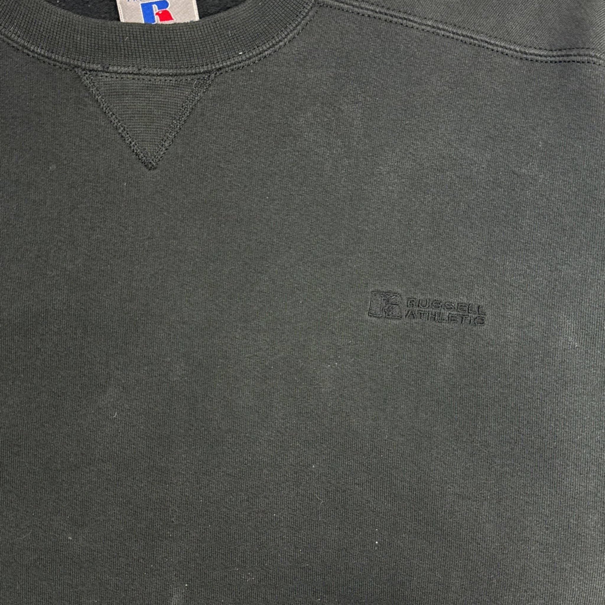 Vintage Russell Athletic High Cotton Crewneck Faded Black