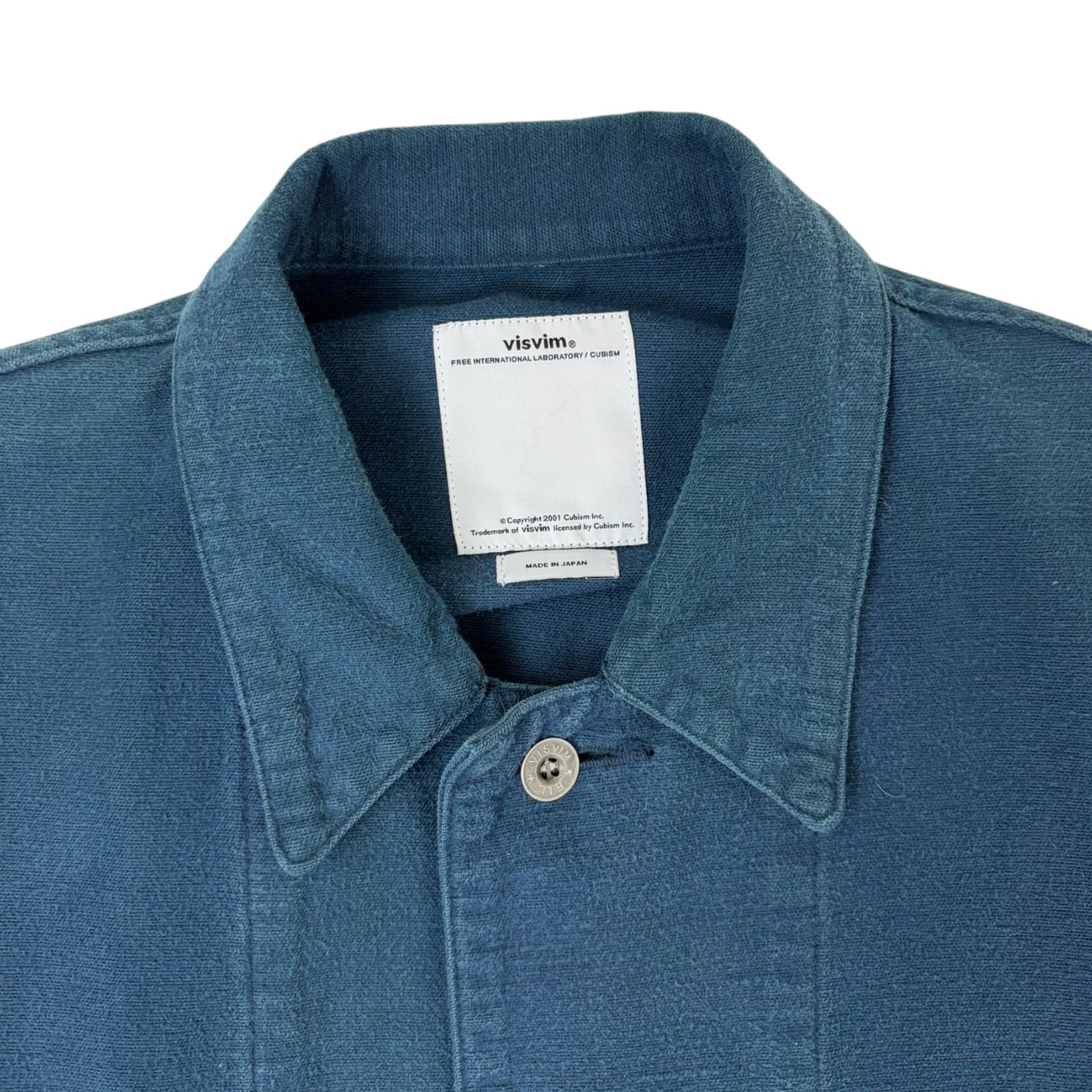 Visvim Corporal Flannel Jacket Cashew Blue