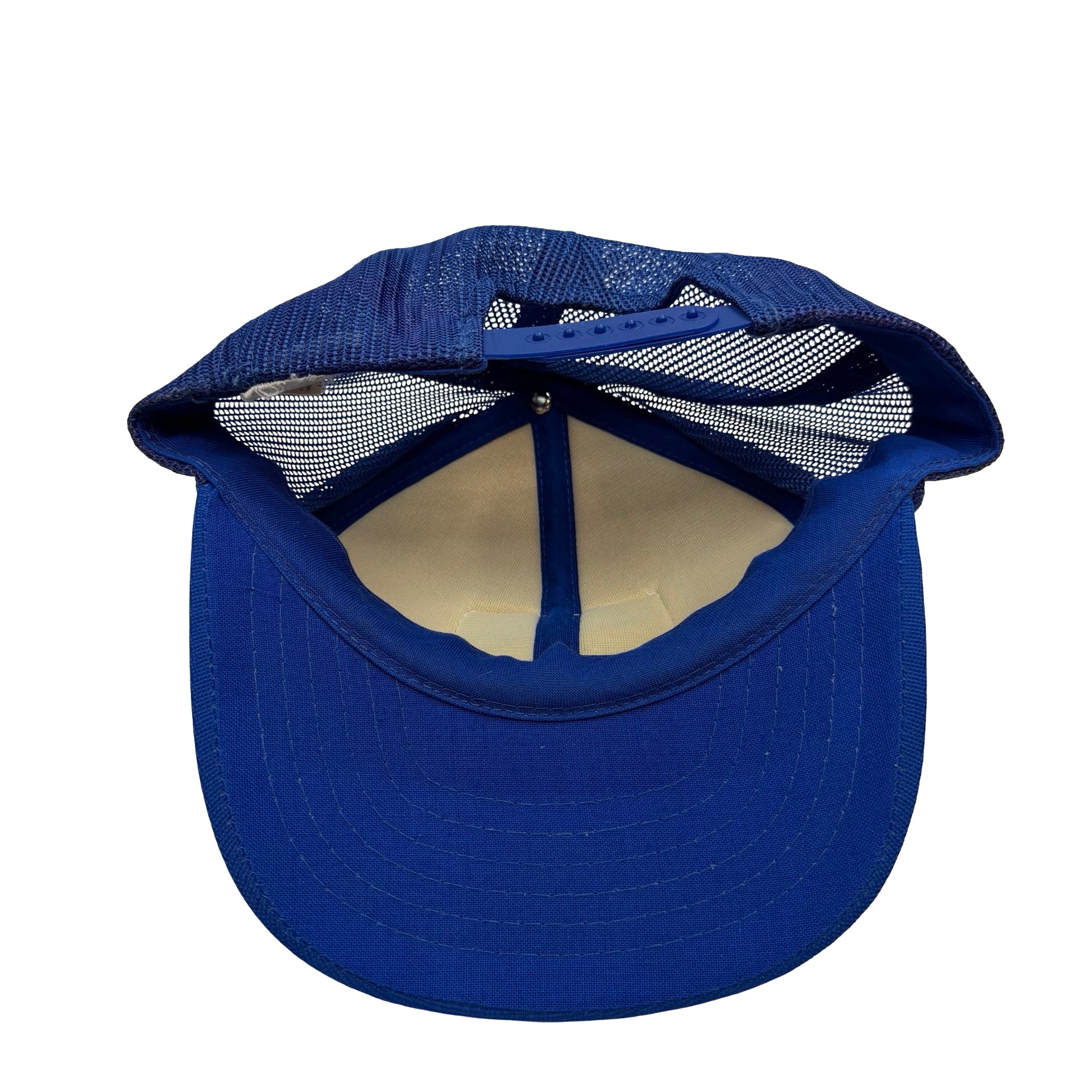 Vintage Mack Truck Mesh Trucker Snapback Hat Blue
