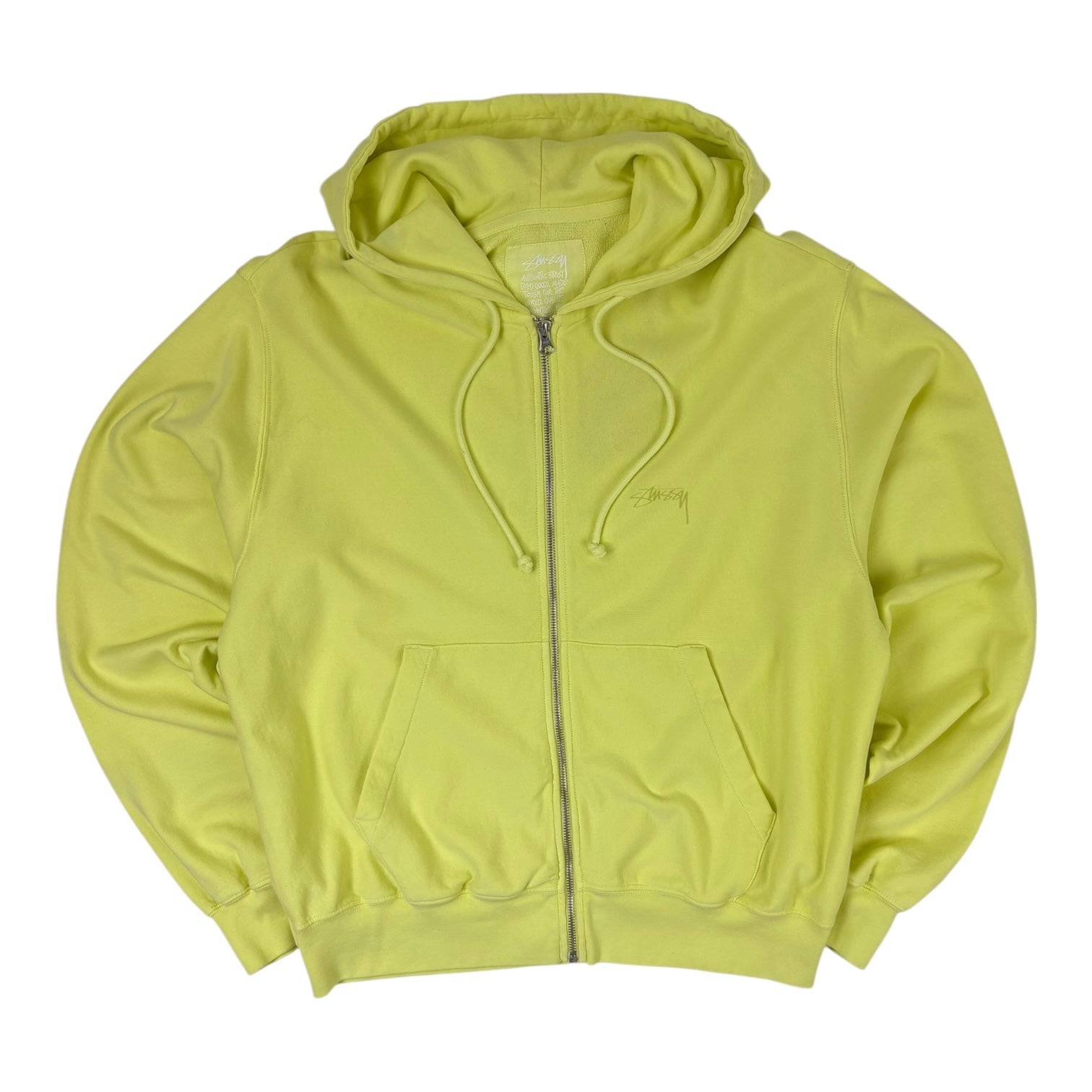 Stussy Lightweight Terry Zip Hoodie Yellow
