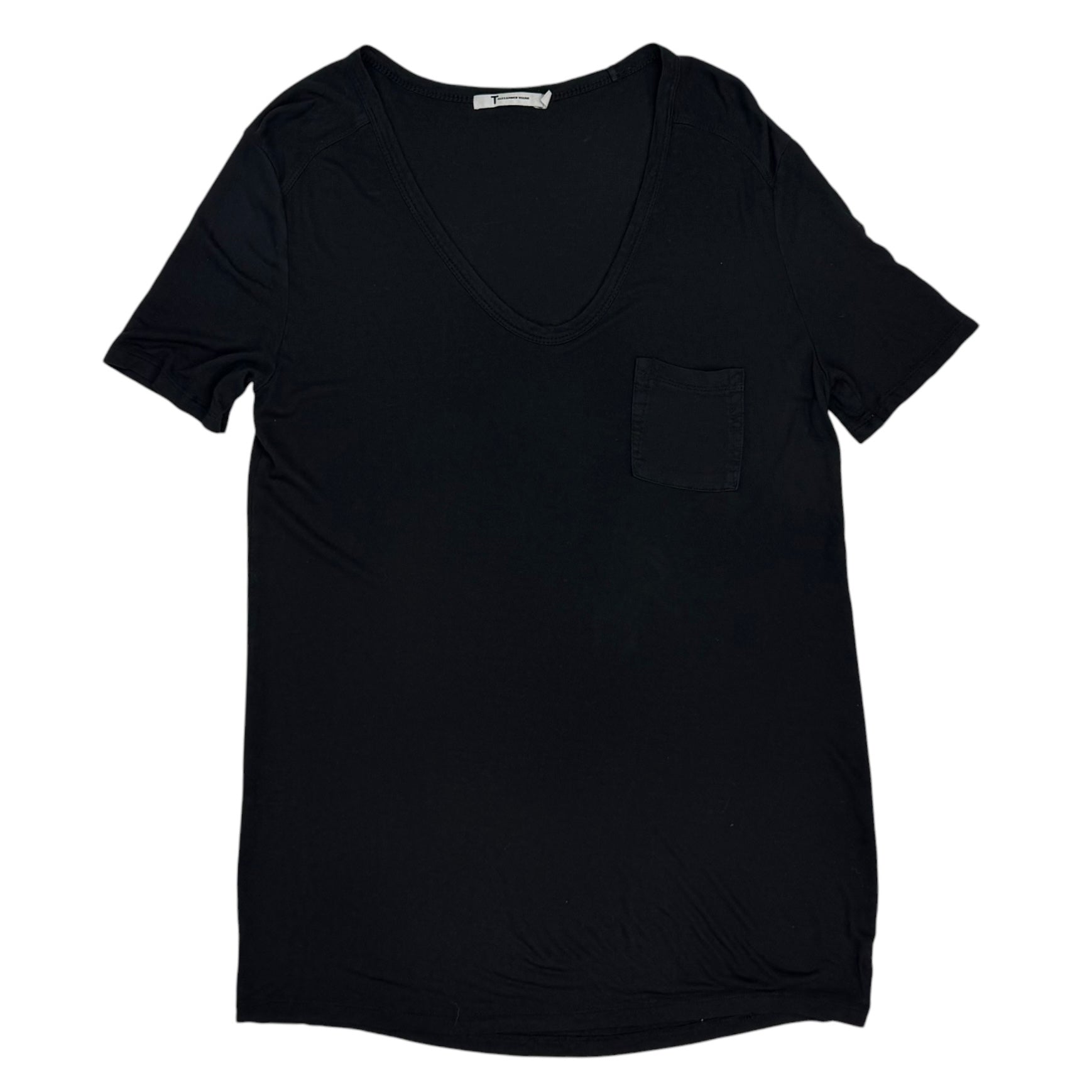 (W) T By Alexander Wang Pocket Tee Black