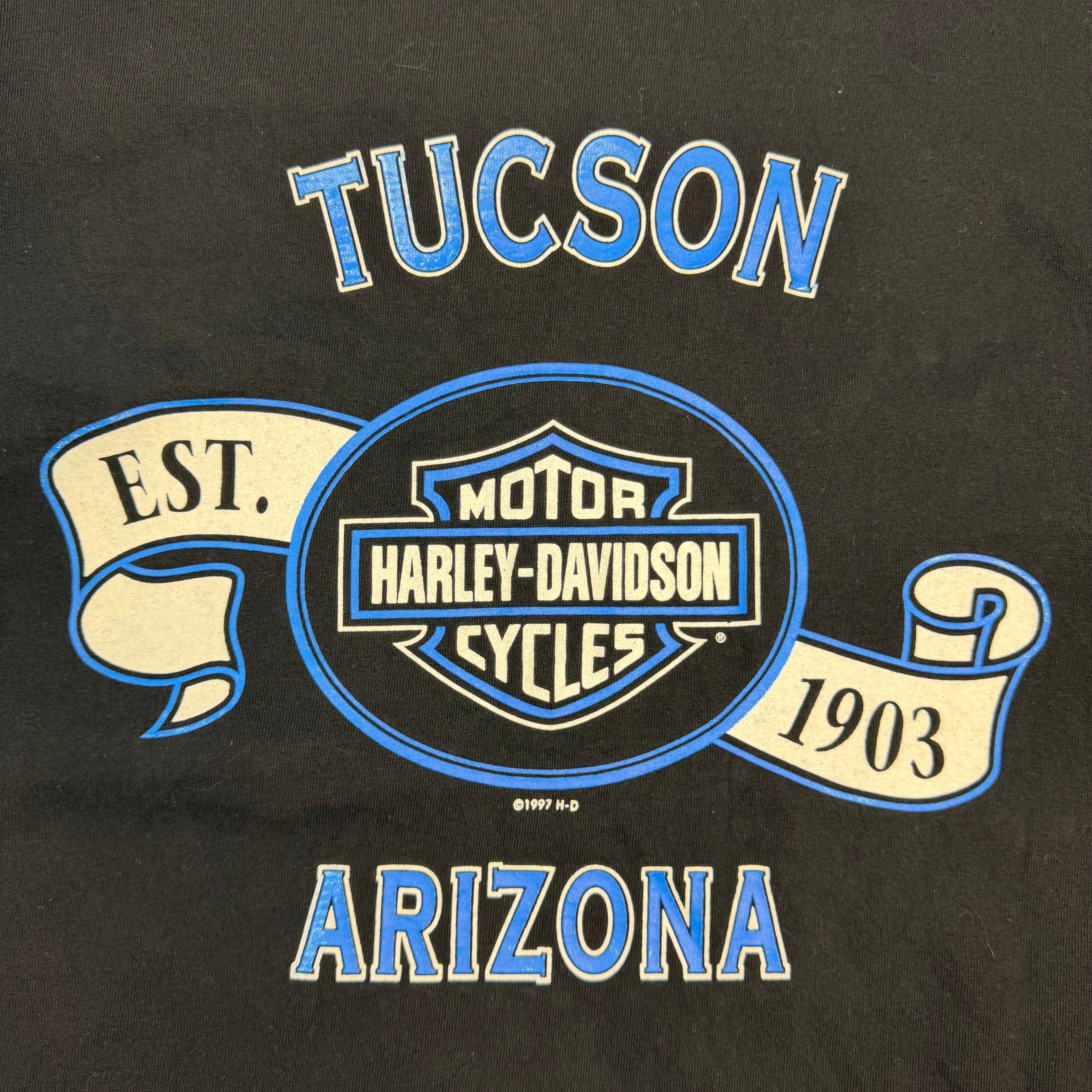 1997 Harley Davidson Tucson Arizona Tee Black