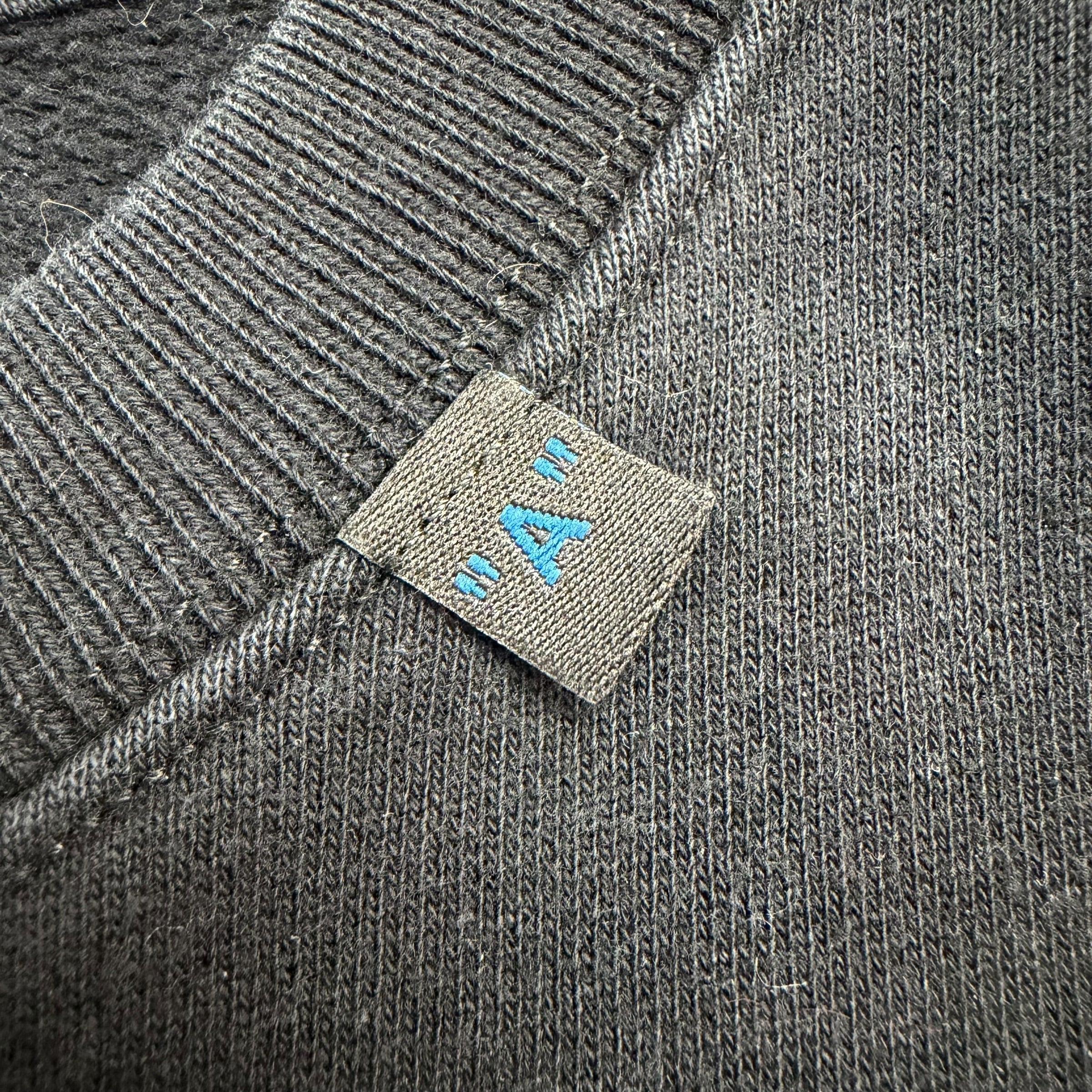 Off White Yellow Acrylic Arrow Logo Crewneck Black
