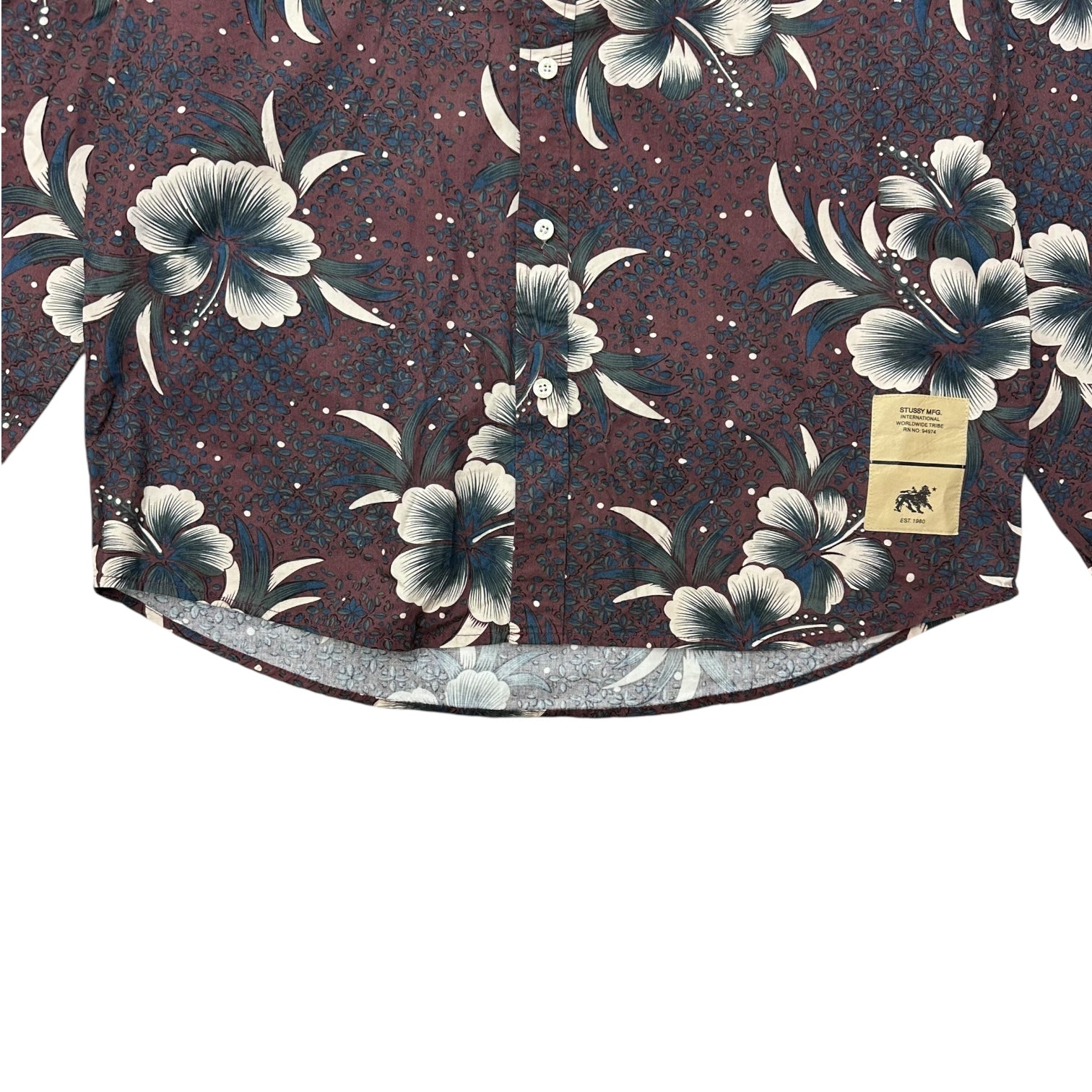 Stussy Dark Aloha Button Up Shirt