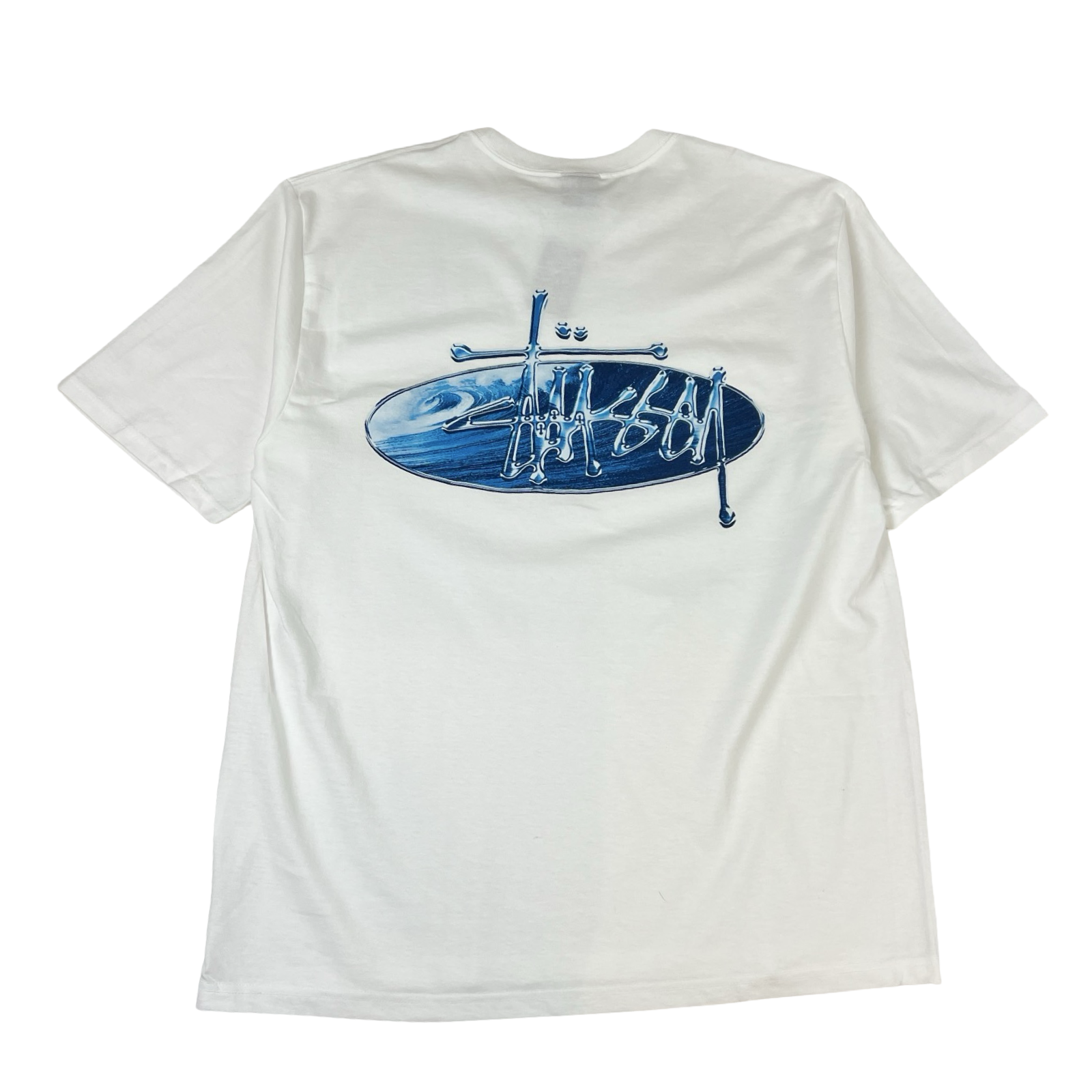 Stüssy Wave Oval T-Shirt White