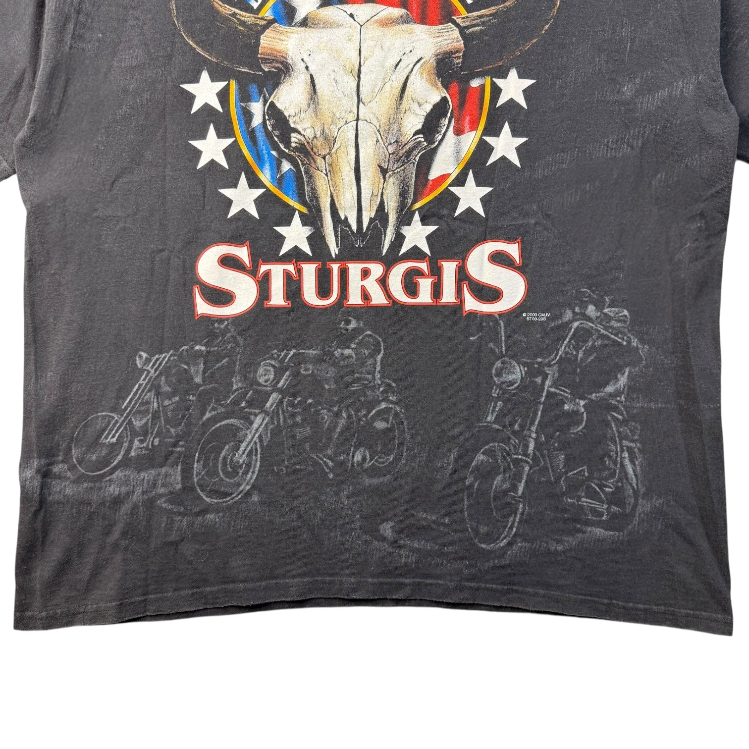 2000 Sturgis Bike Rally Tee Faded Black