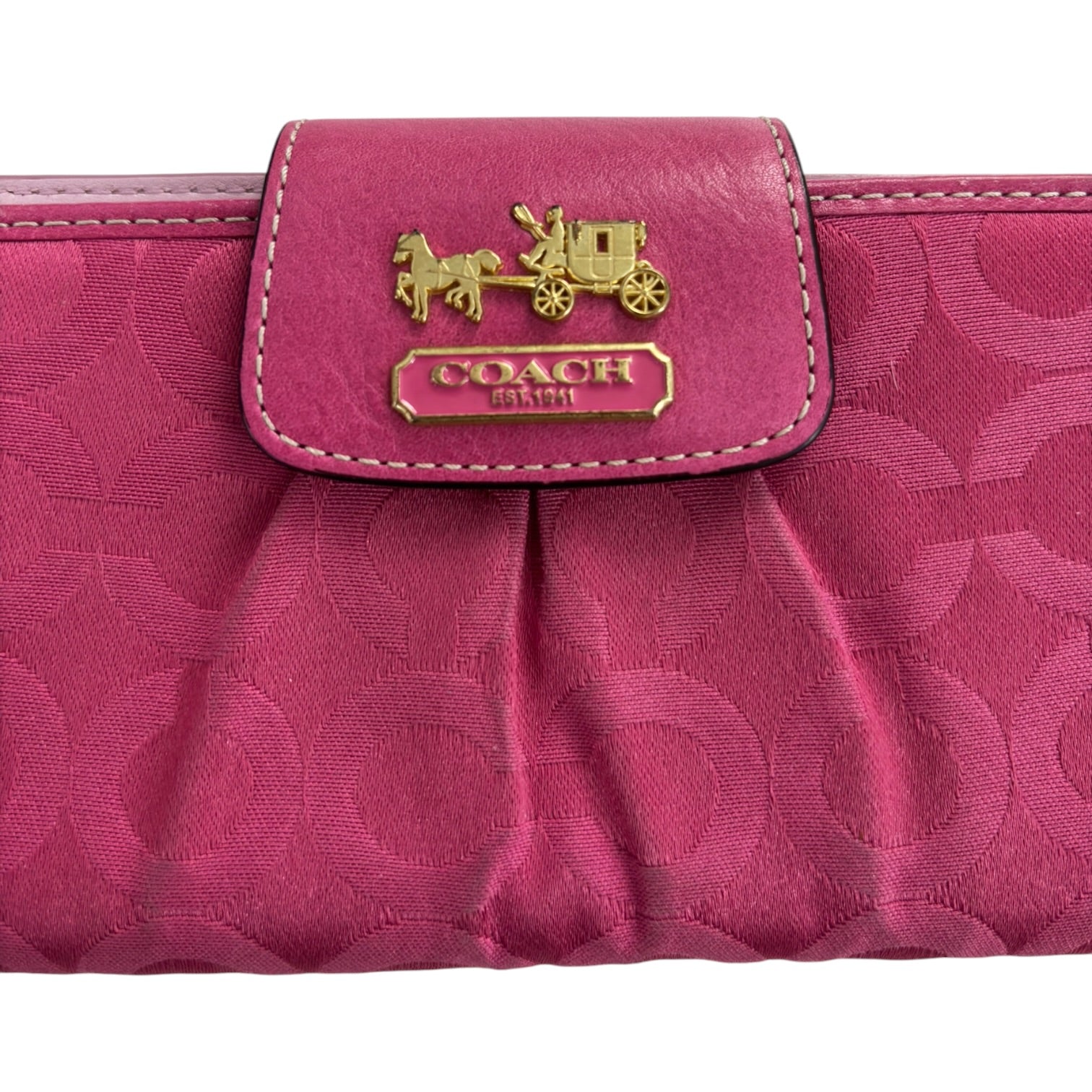 (W) Coach Madison Op Slim Envelope Wallet Melon