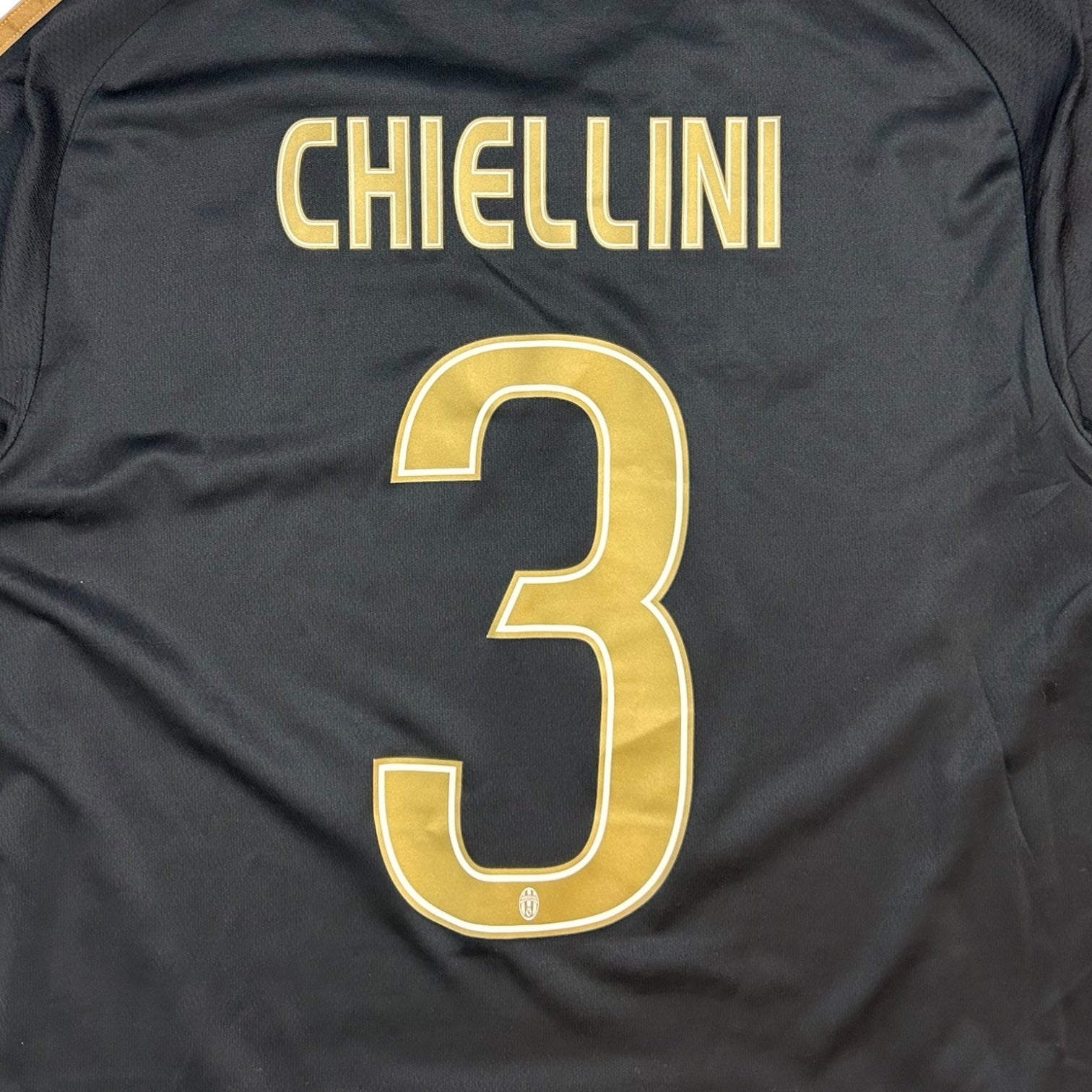Adidas Juventus Giorgio Chiellini Home Jersey Black/Gold