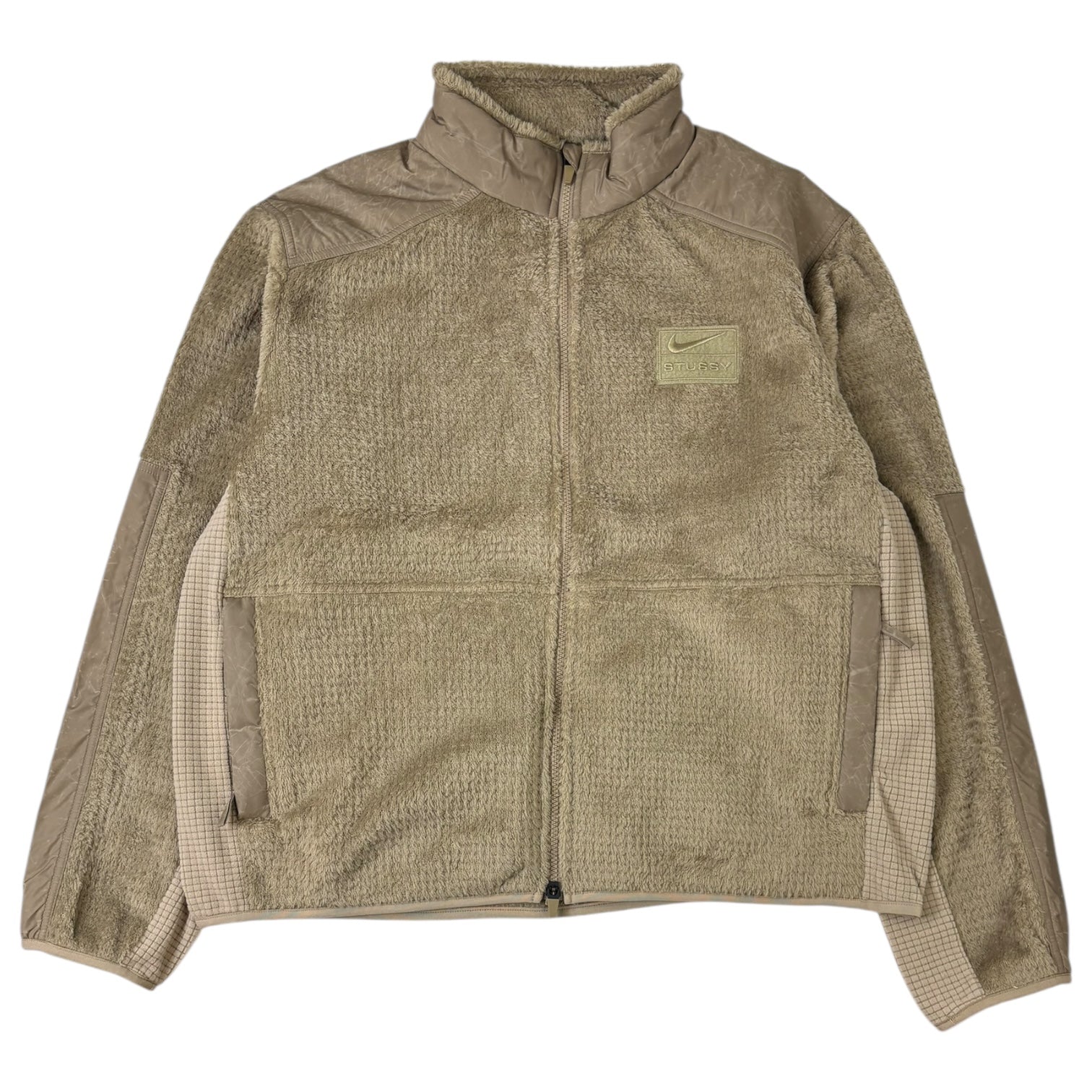 Stussy x Nike Full Zip Fleece Pine Nut