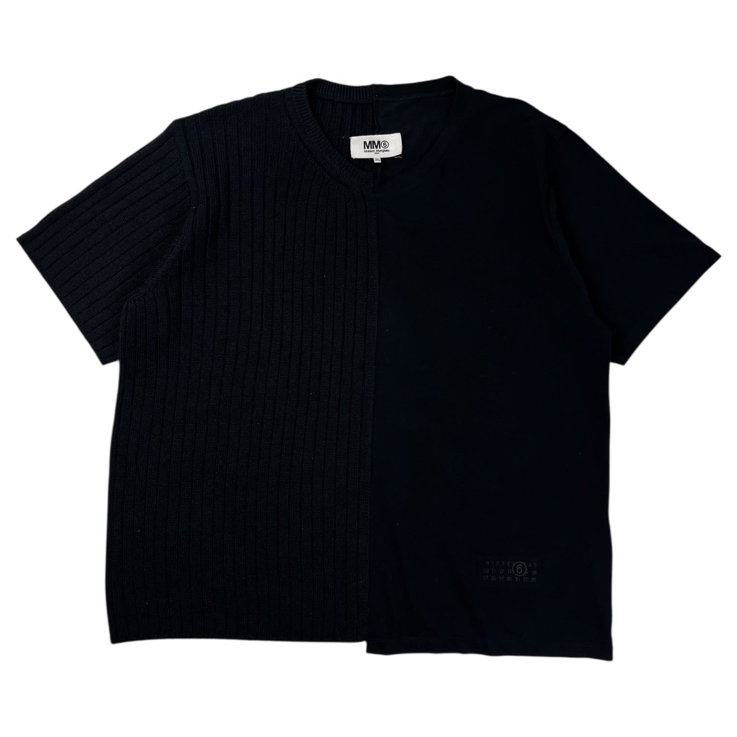 MM6 Maison Margiela Ribbed Short Sleeve T-Shirt