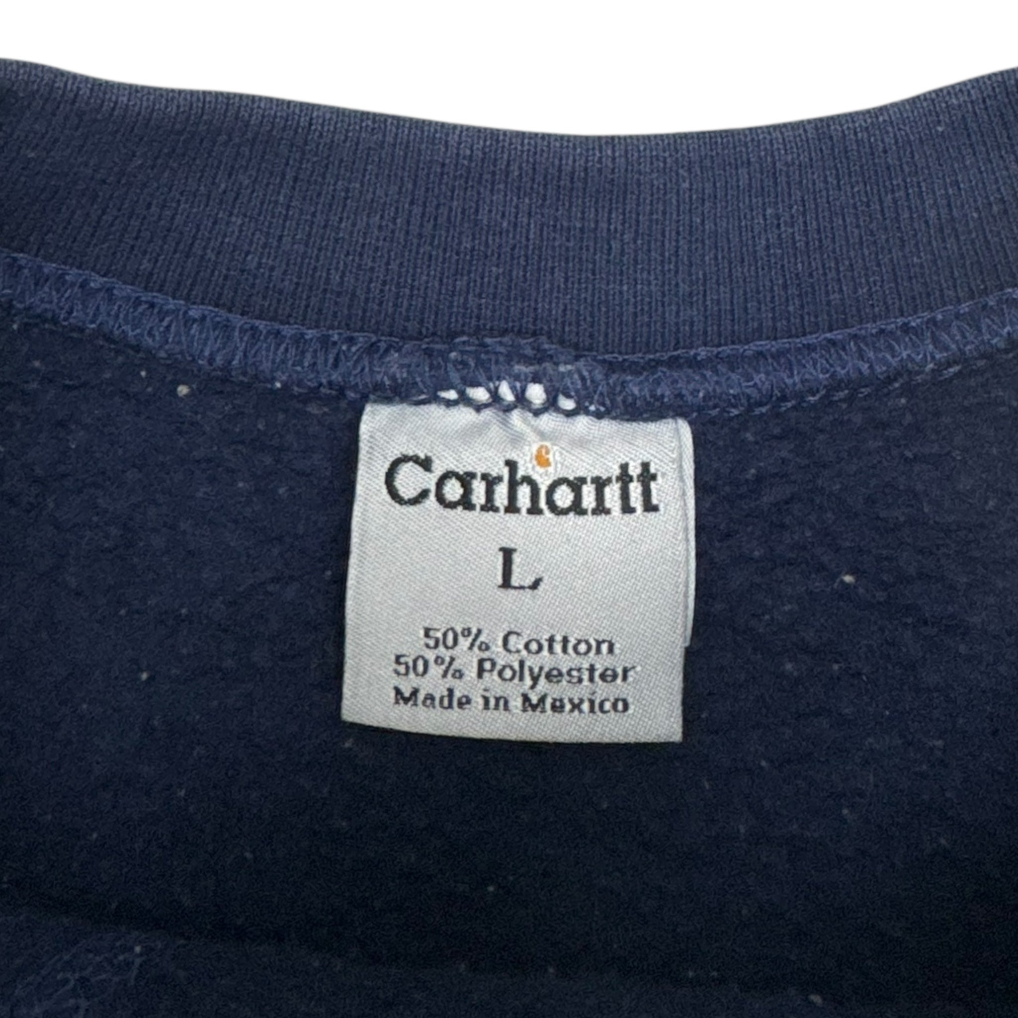 Vintage Carhartt Embroidered Spellout Crewneck Navy