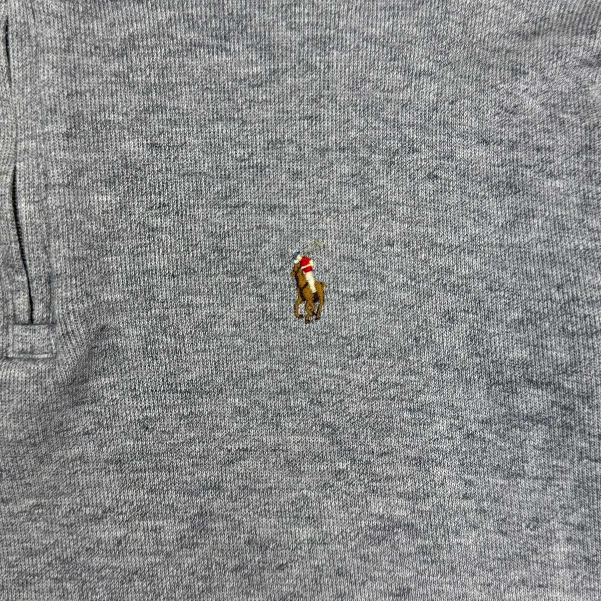 Polo Ralph Lauren Estate Rib Quarter Zip Grey