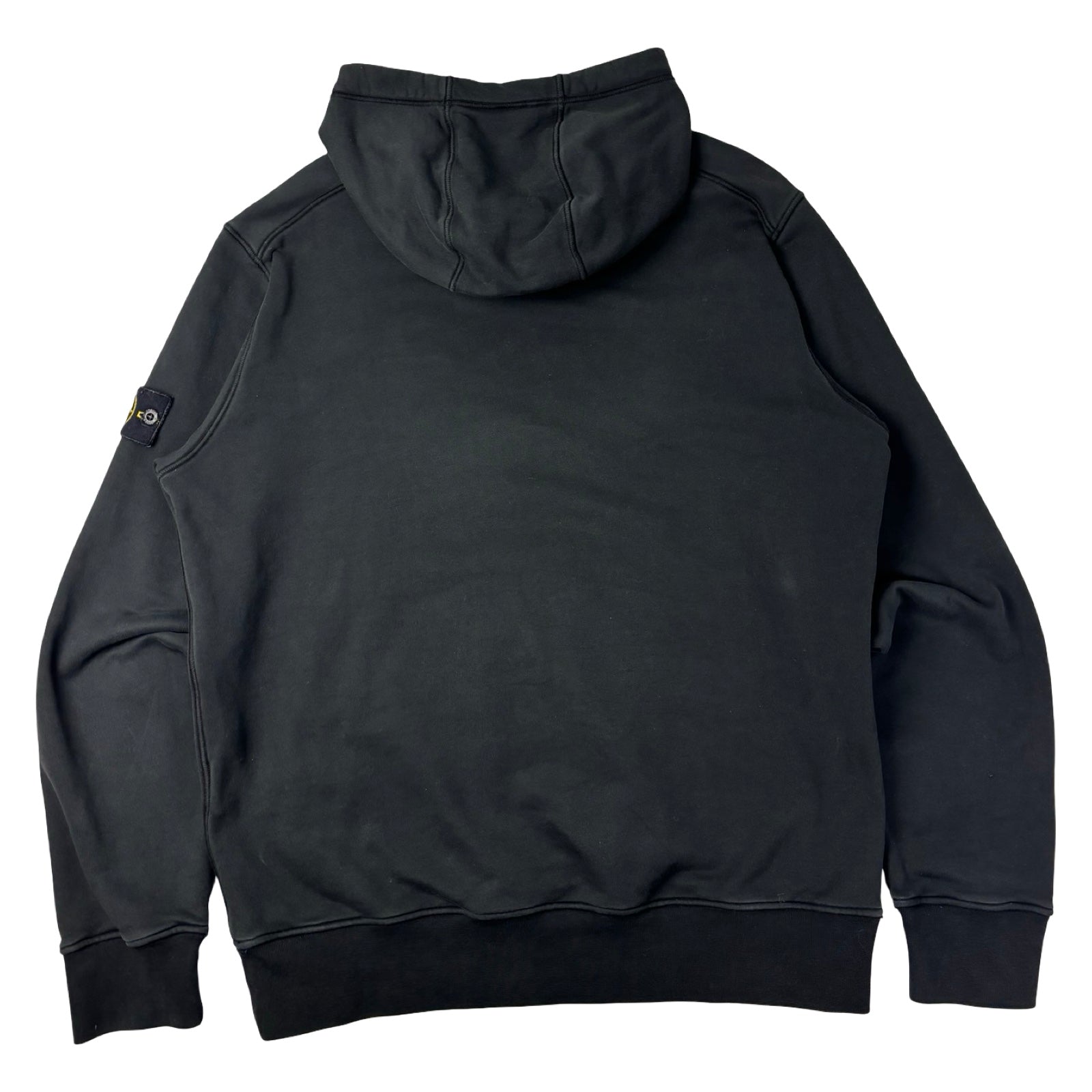 Stone Island Fleece Hoodie Black