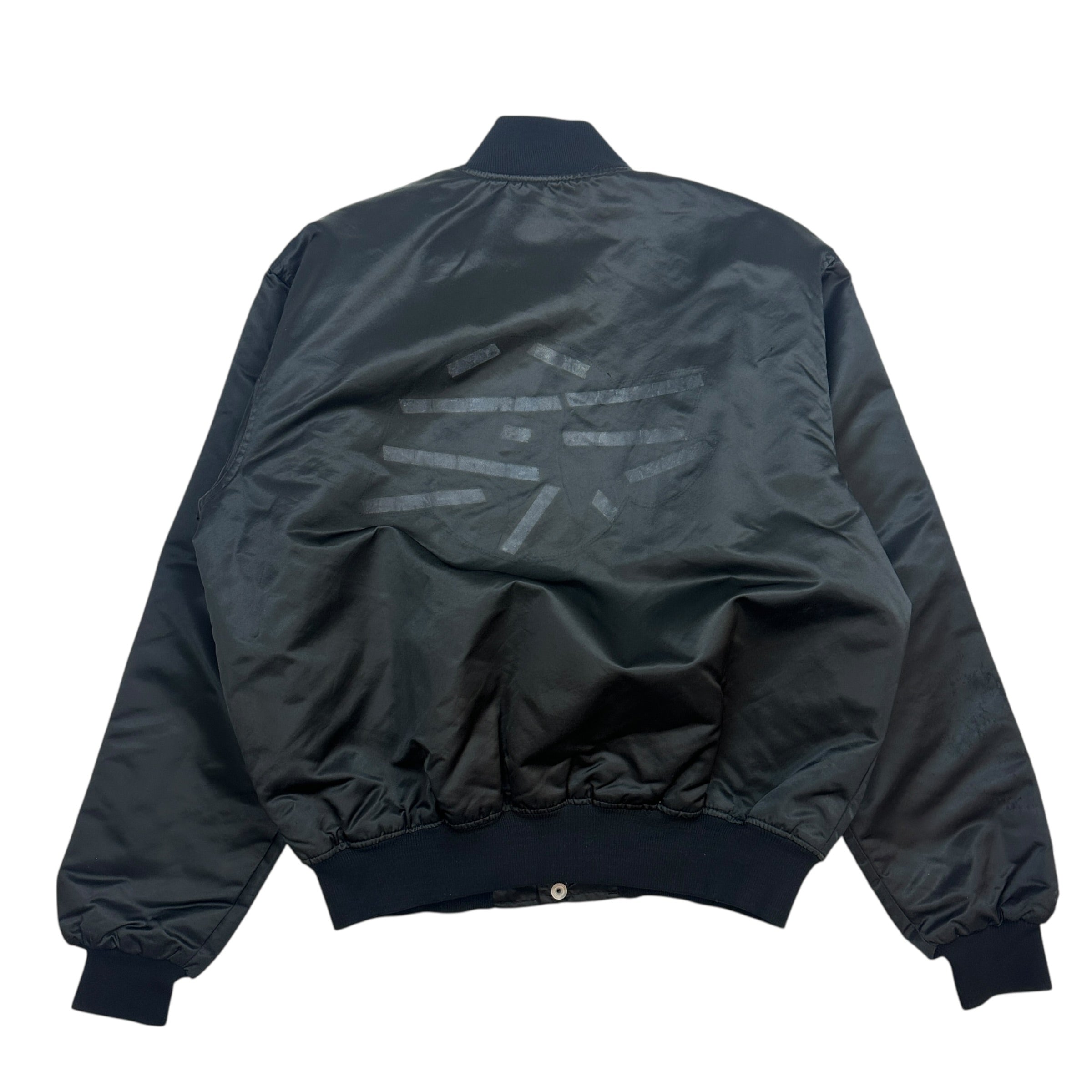 Vintage Starter LA Lakers Satin Bomber Black